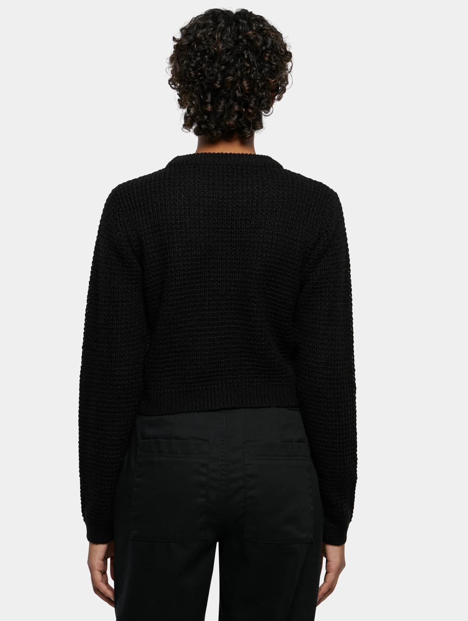 Urban Classics Ladies Short Waffle Sweater – Bild 2