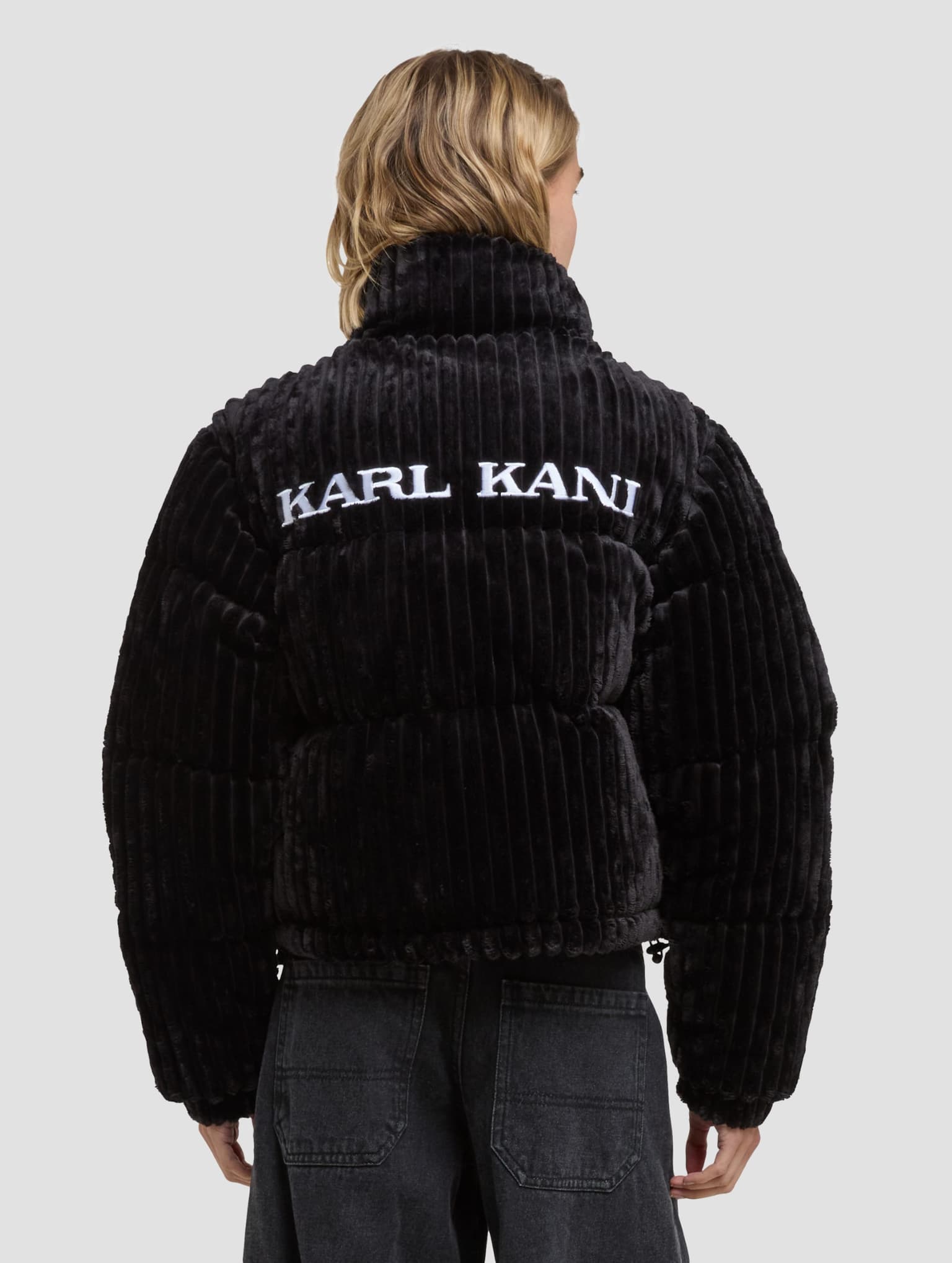Karl Kani Original Fuzzy Corduroy Short Puffer Jacket – Bild 2