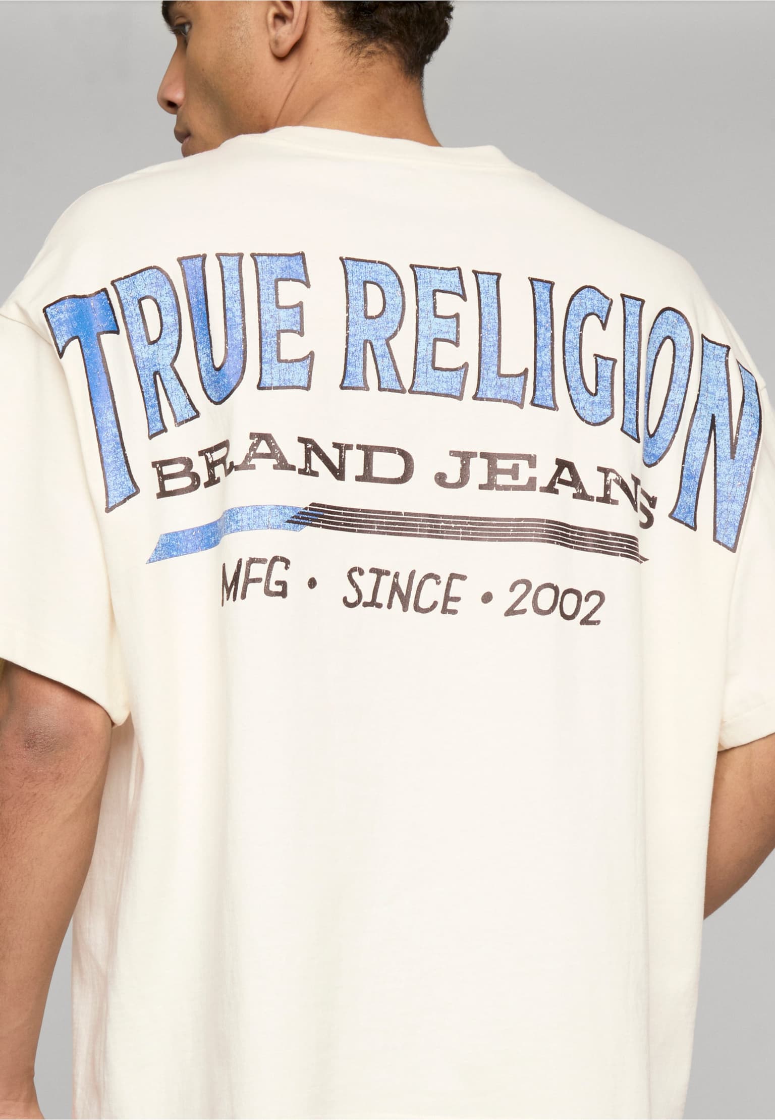 True Religion SS RETRO LOGO OVERSIZED TEE – Bild 4