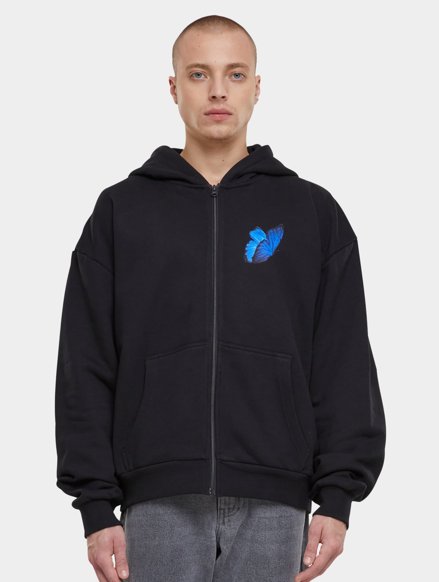 Mister Tee Upscale Le Papillon Heavy Oversize Zip Hoody