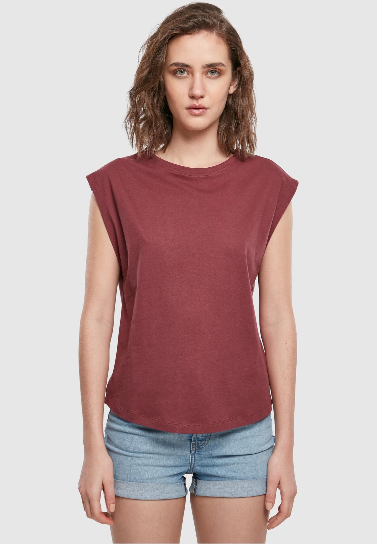 Urban Classics Ladies Basic Shaped Tee – Bild 3
