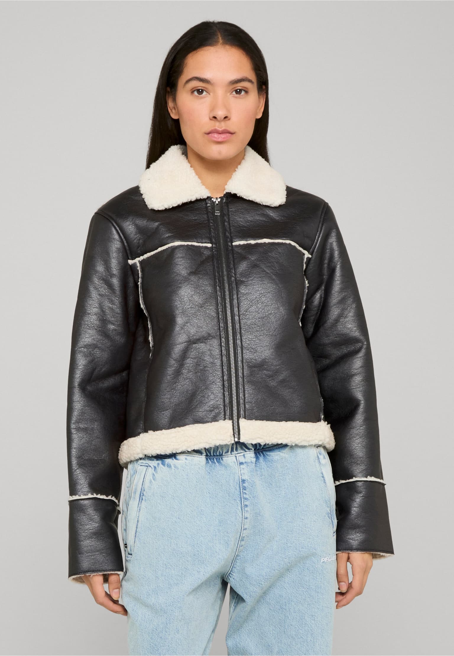 Noisy May NMSHANINA SHEARLING JACKET