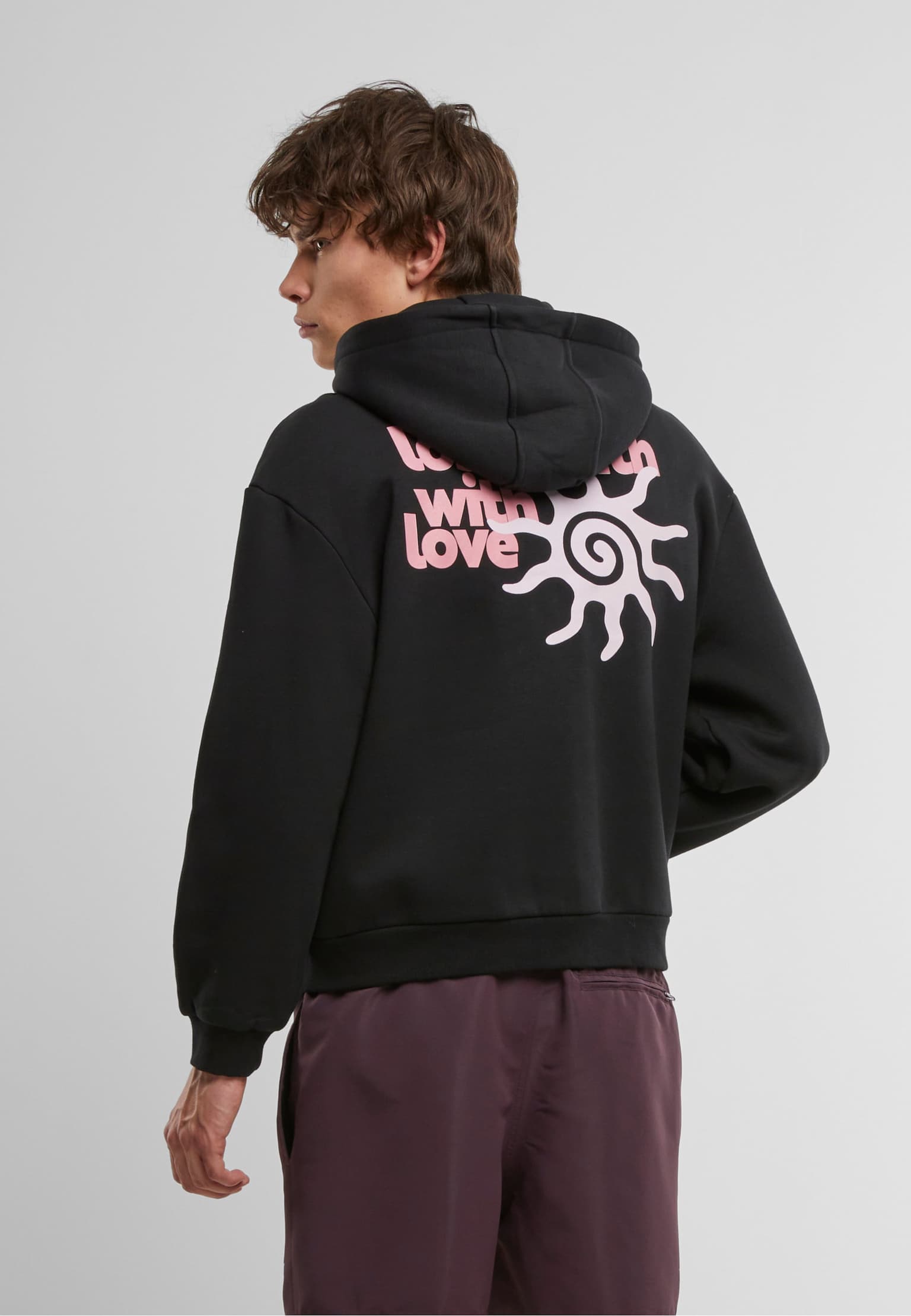 Lost Youth Oversized Zip Hoodie - With Love – Bild 2