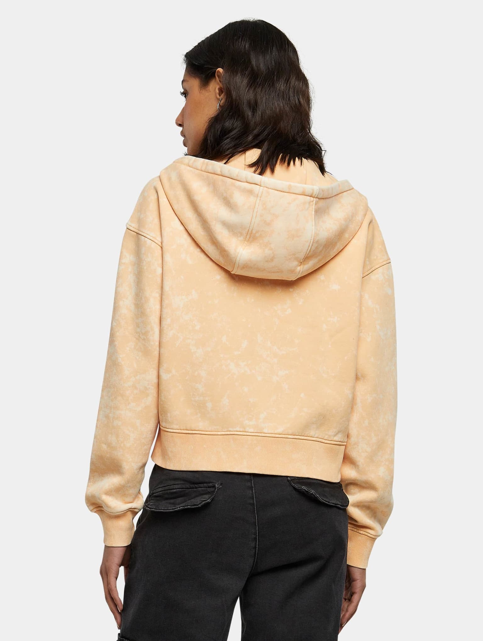 Urban Classics Ladies Short Oversized Towel Washed Zip Hoody – Bild 2