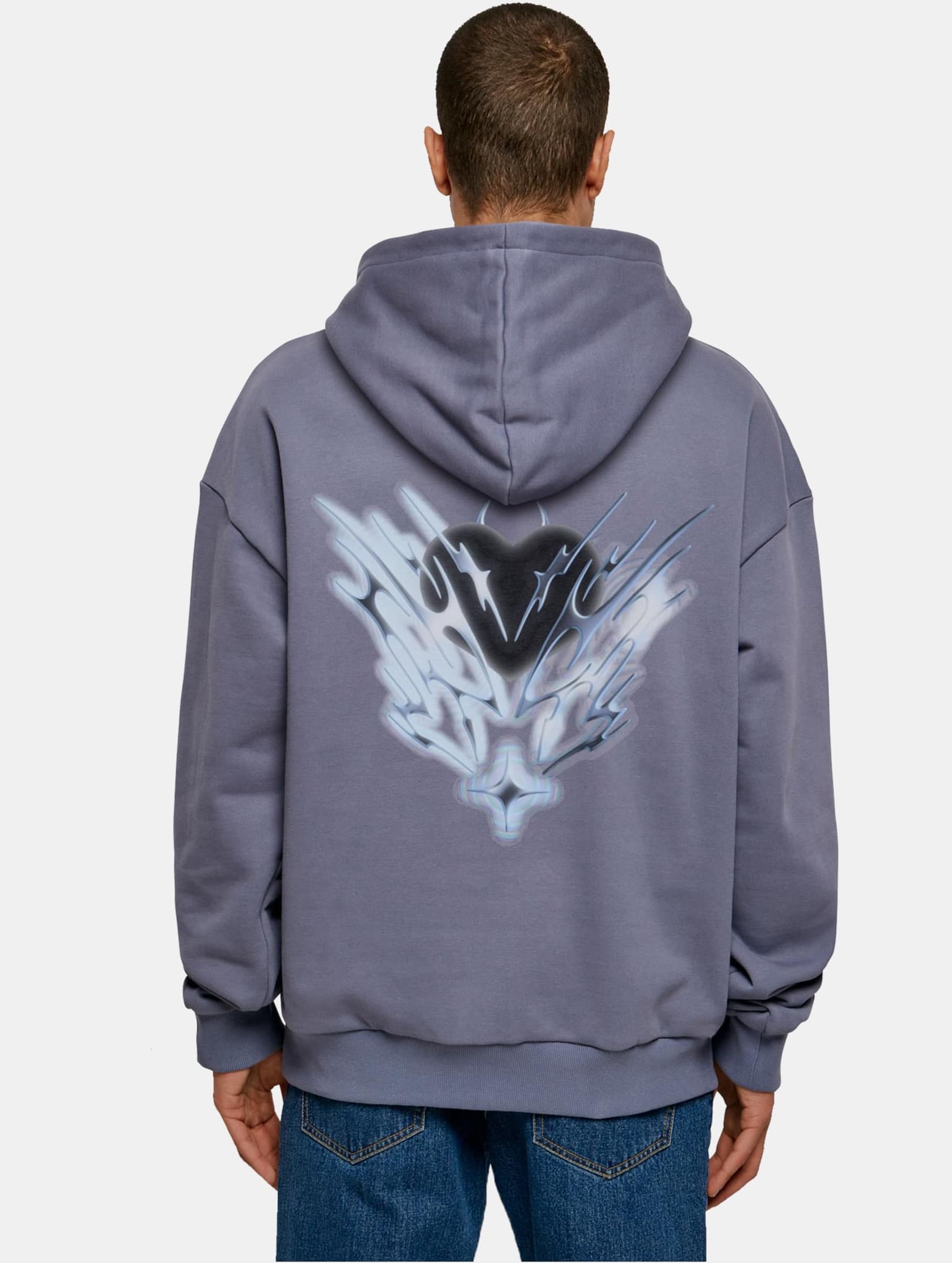 Mister Tee Upscale Cagedchrome Ultra Heavy Oversize Hoodie – Bild 2
