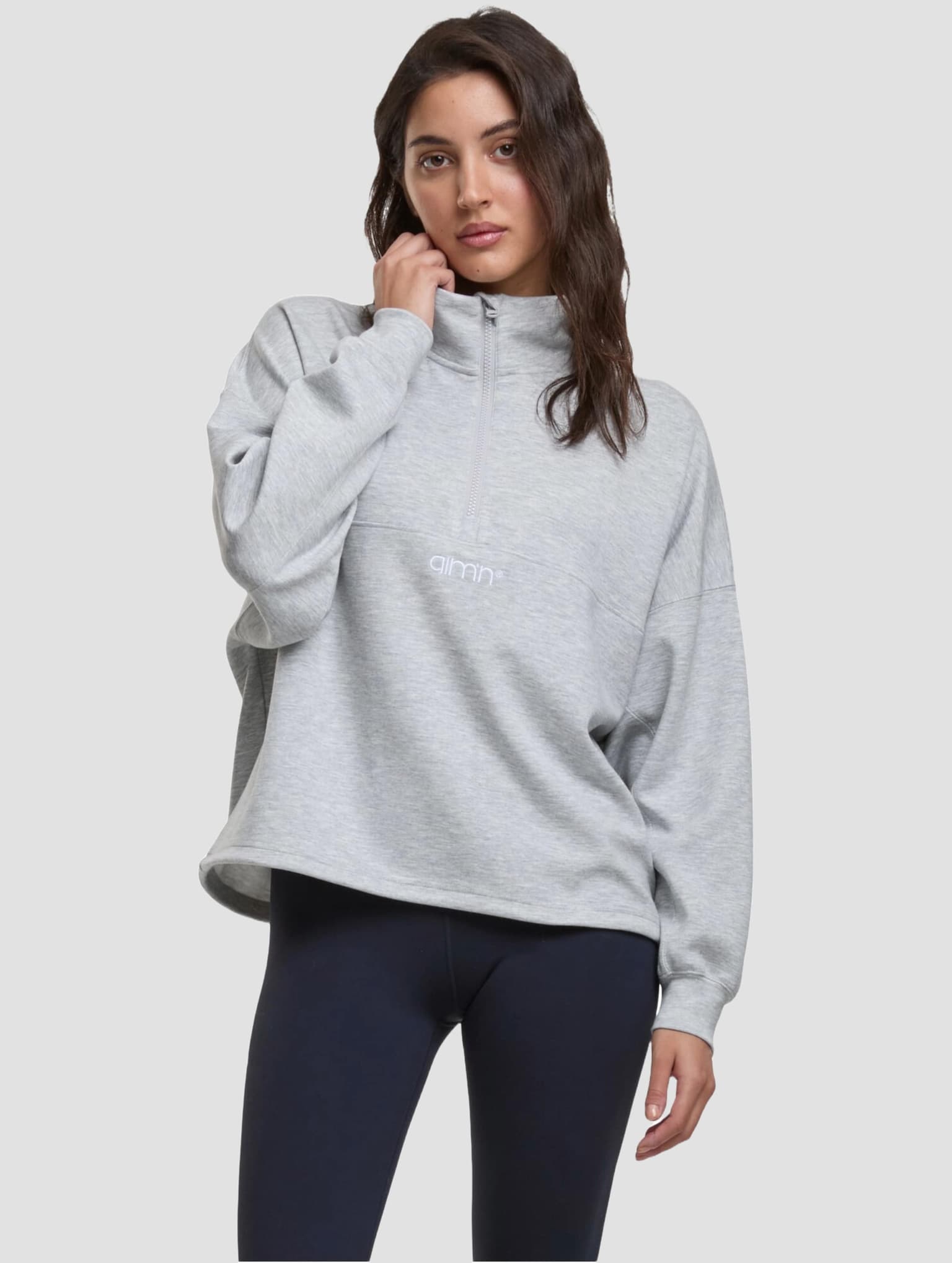 AMN-243-SW-21050010-073 AIMN Comfy Half Zip
