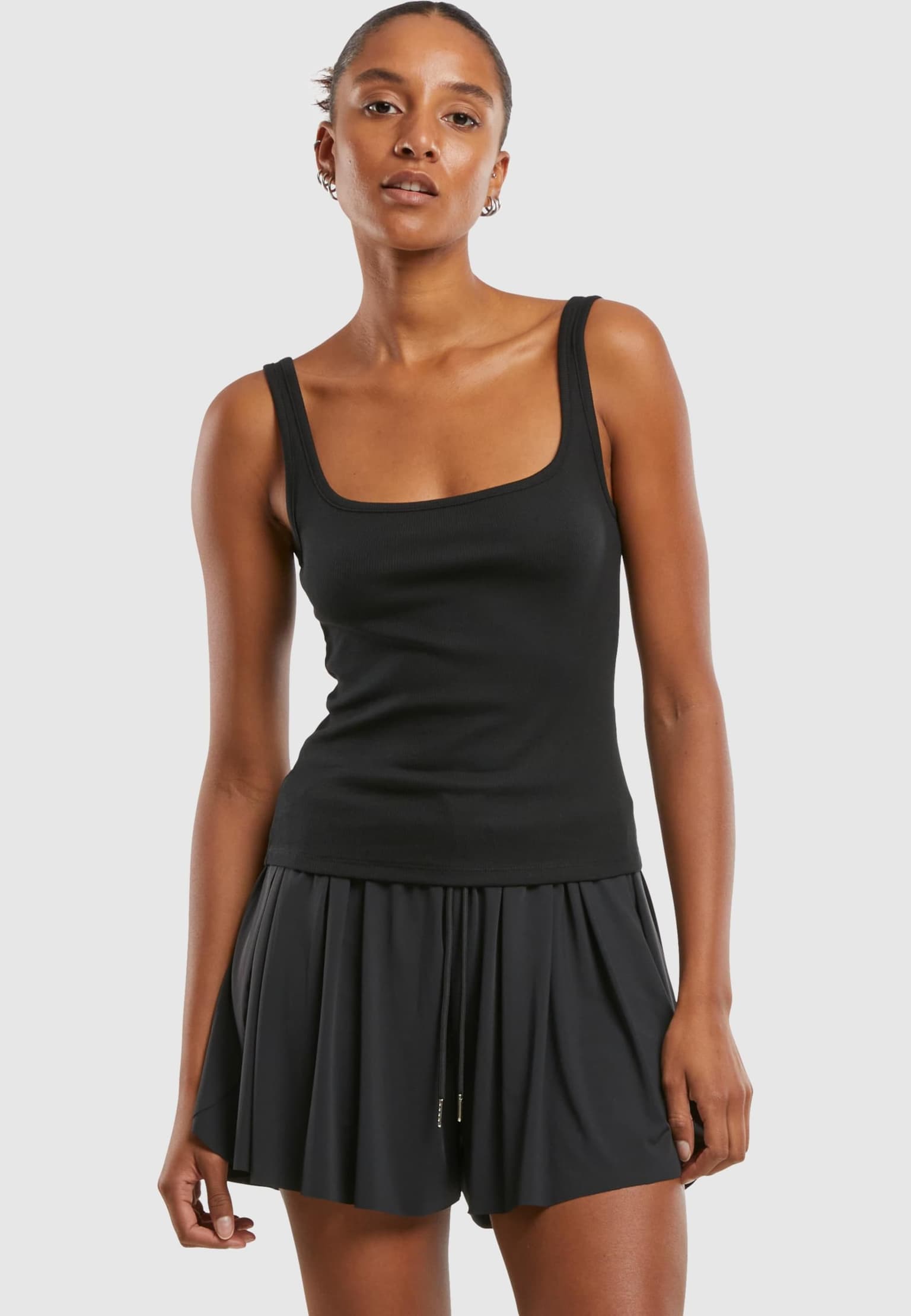 Urban Classics Ladies Wide Neck Rib Top 2-Pack – Bild 2