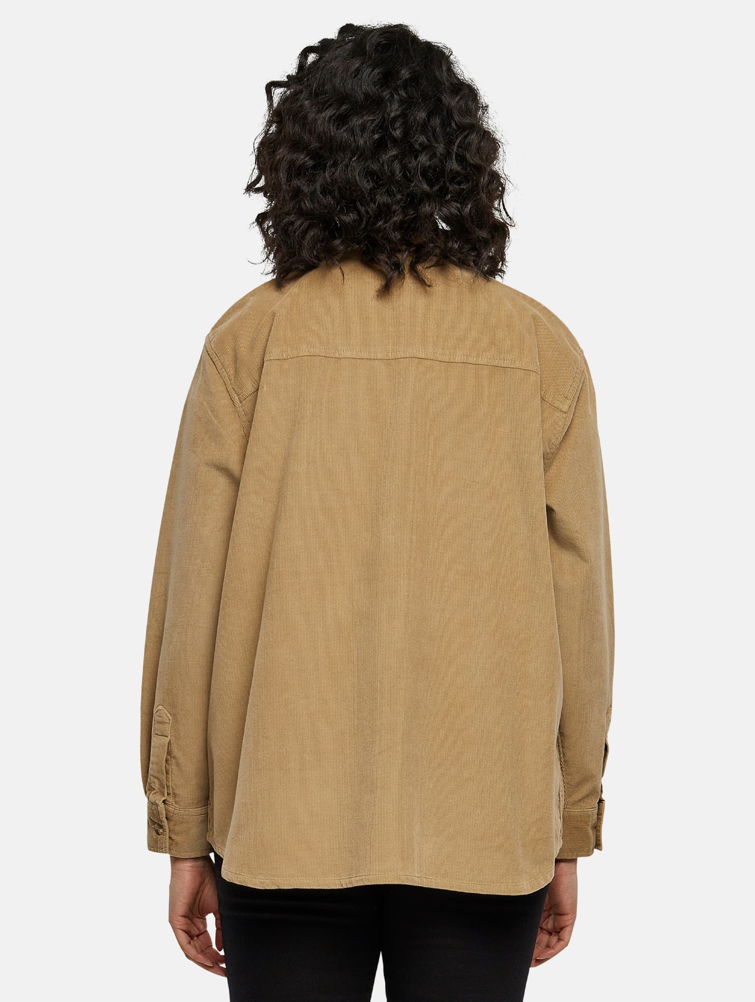 Urban Classics Ladies Corduroy Oversized Shirt – Bild 2
