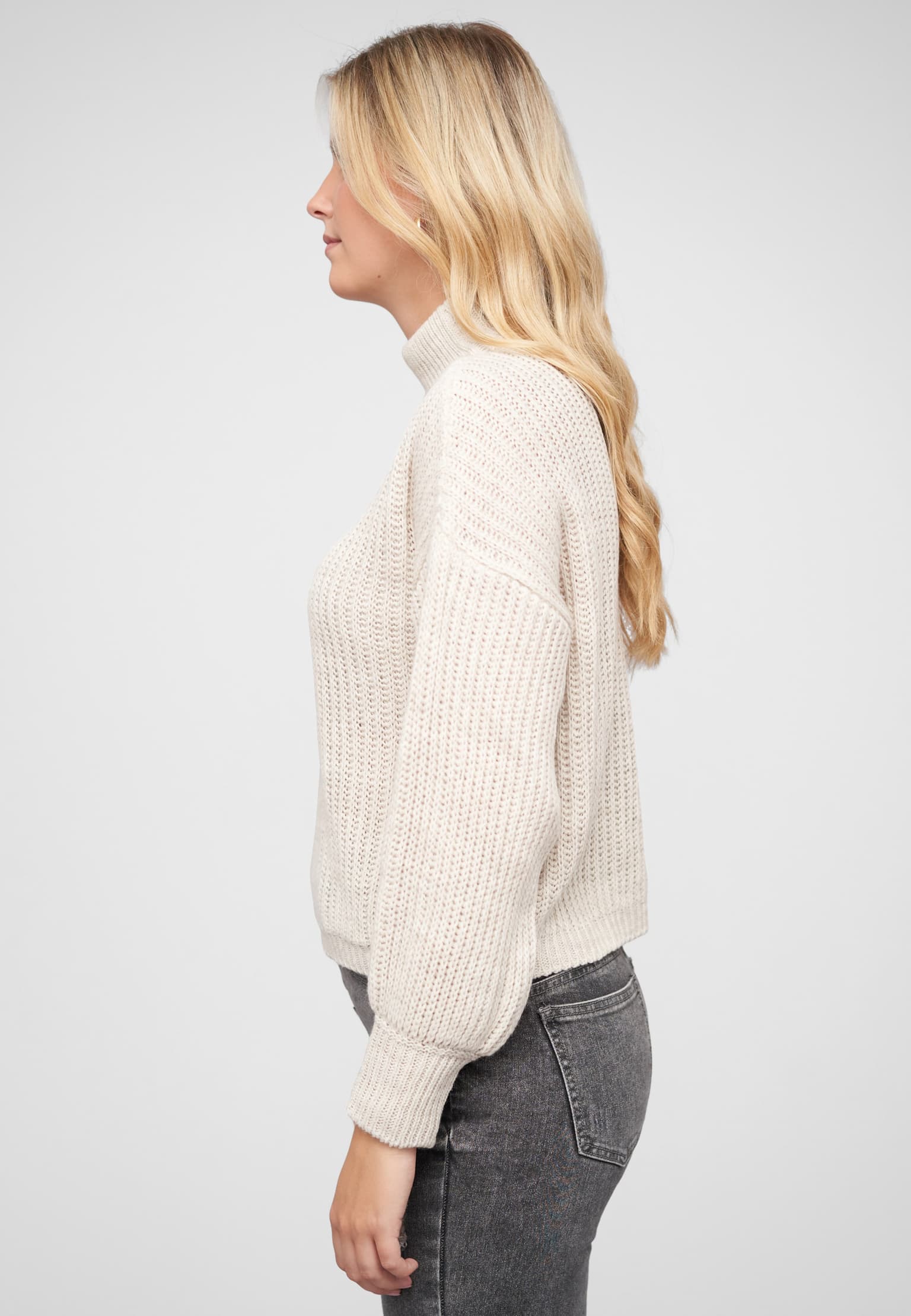 Cloud5ive Pullover mit Stehrollkragen und V-Ausschnitt – Bild 3