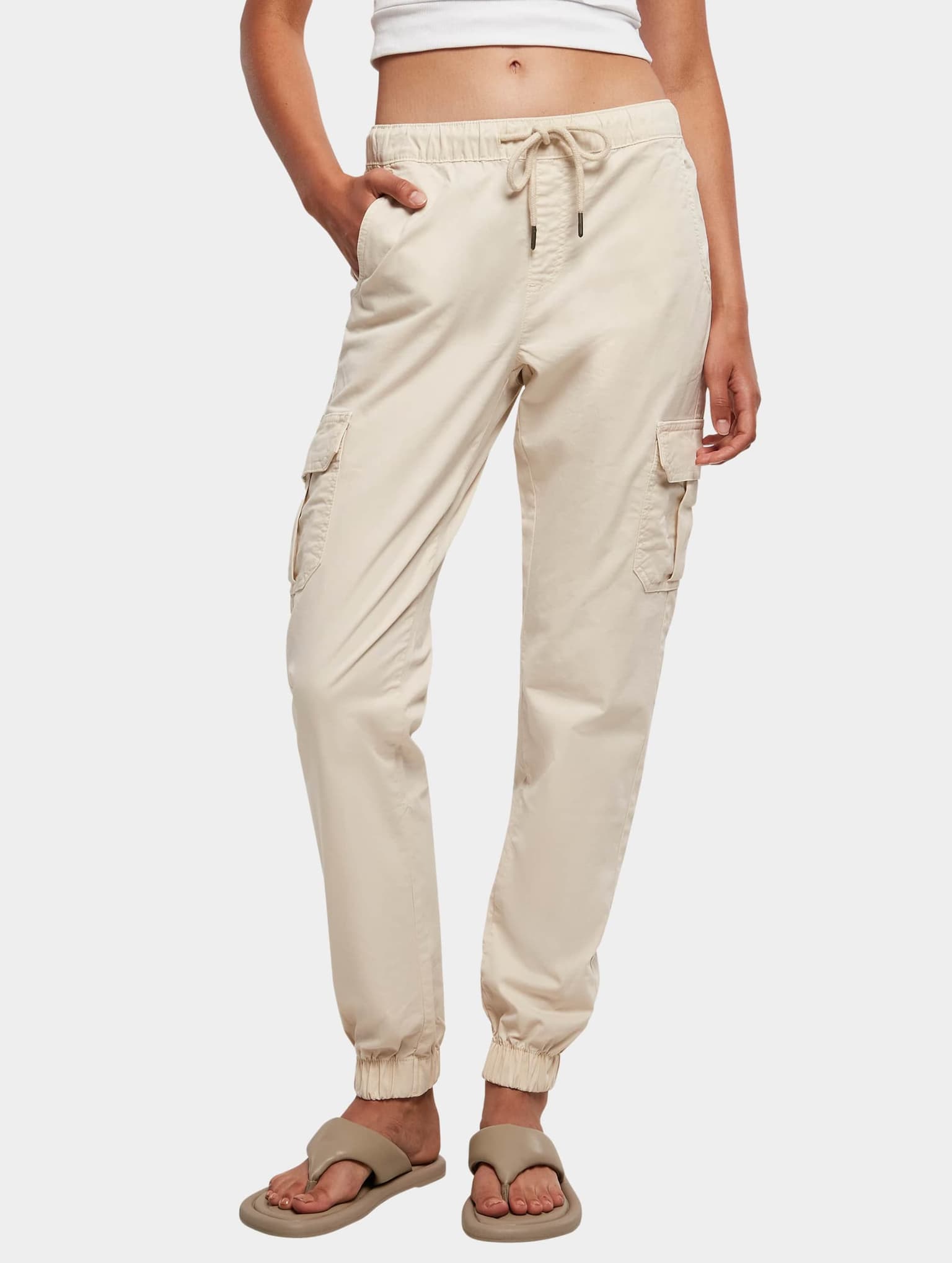 Urban Classics Ladies High Waist Cargo Jogging Pants