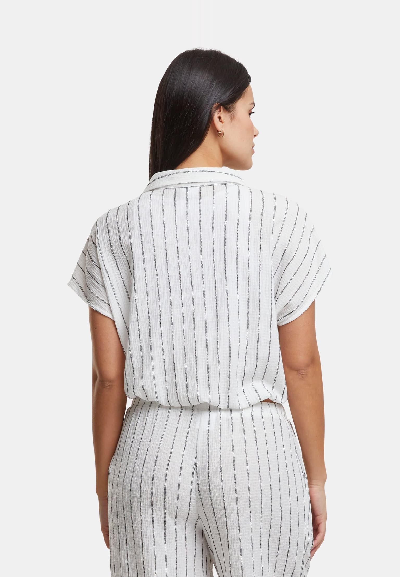 Urban Classics Ladies Structured Striped Tied Blouse – Bild 2
