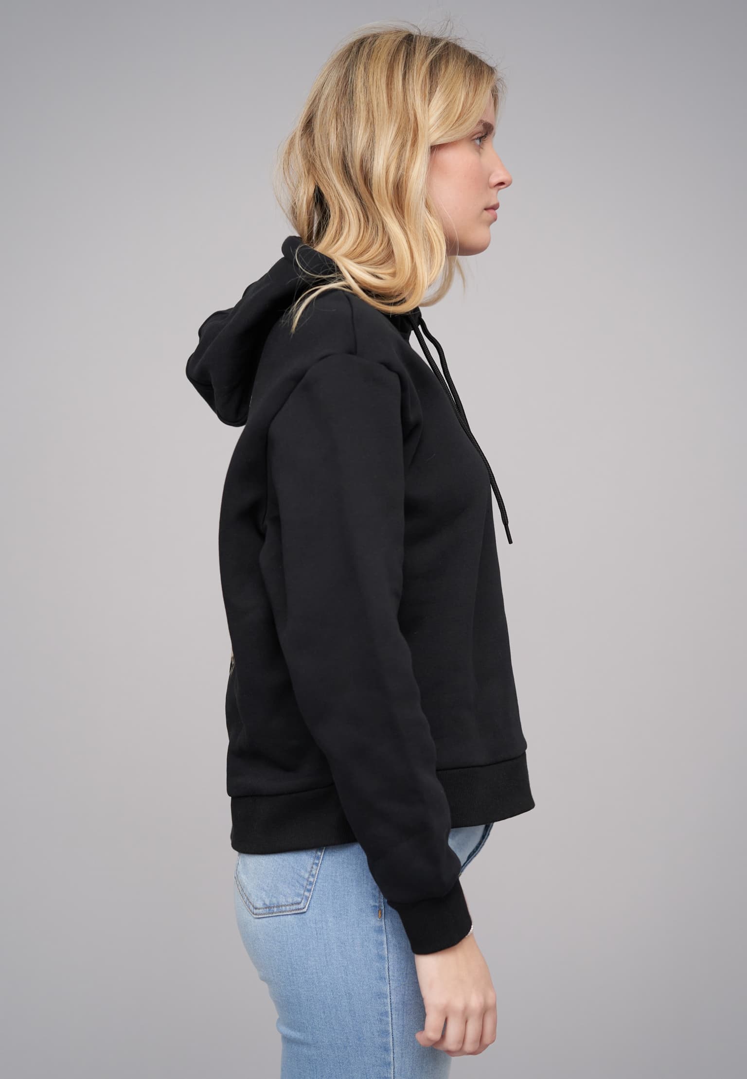 Cloud5ive Ladies 77 Botanical Black Everyday Hoodie – Bild 4