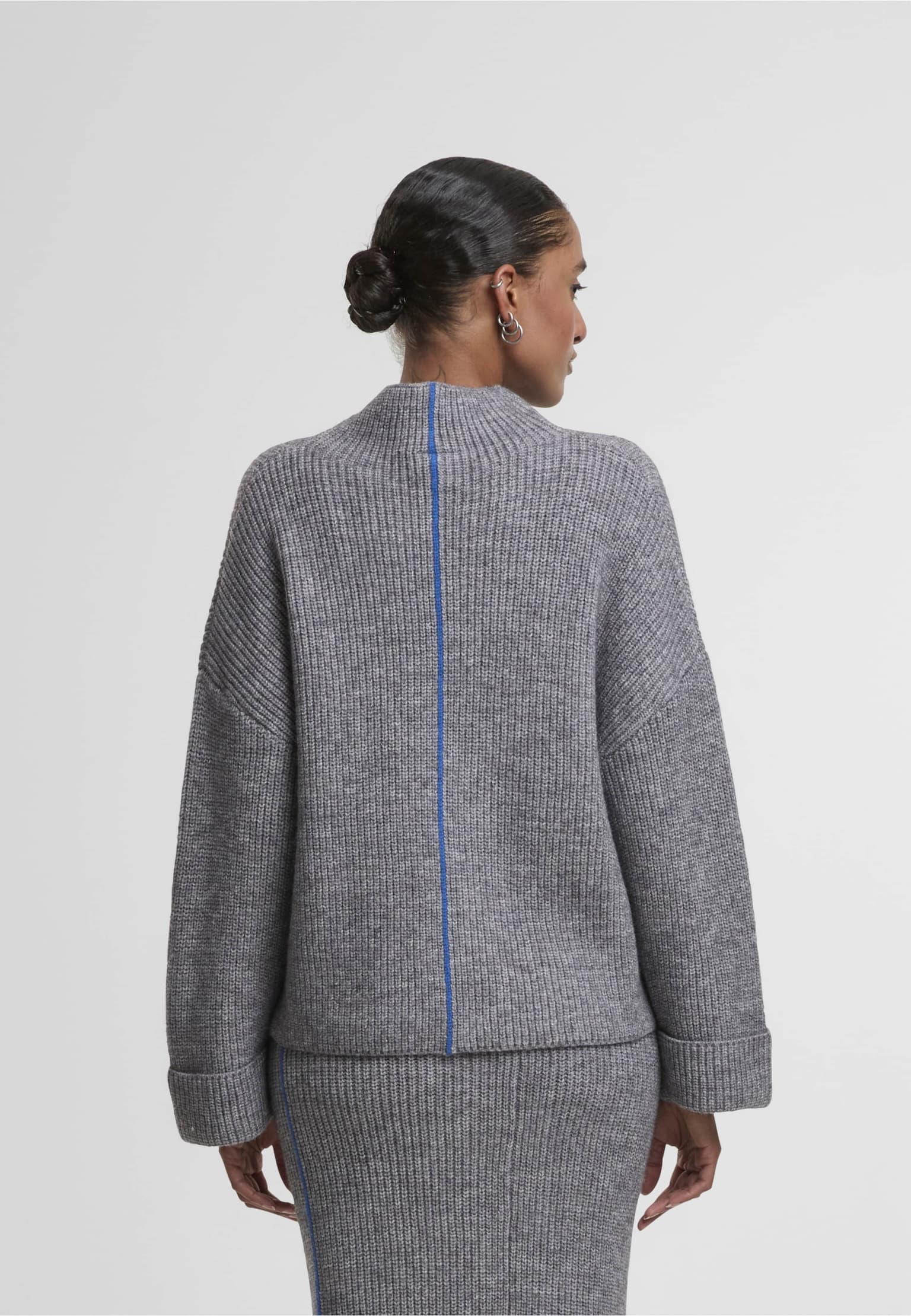 Noisy May NMTOVA L/S HIGH NECK FOLD-UP KNIT DD – Bild 2
