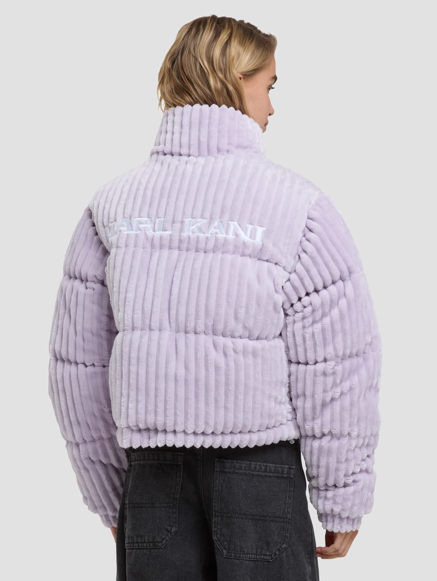 Karl Kani Original Fuzzy Corduroy Short Puffer Jacket – Bild 2