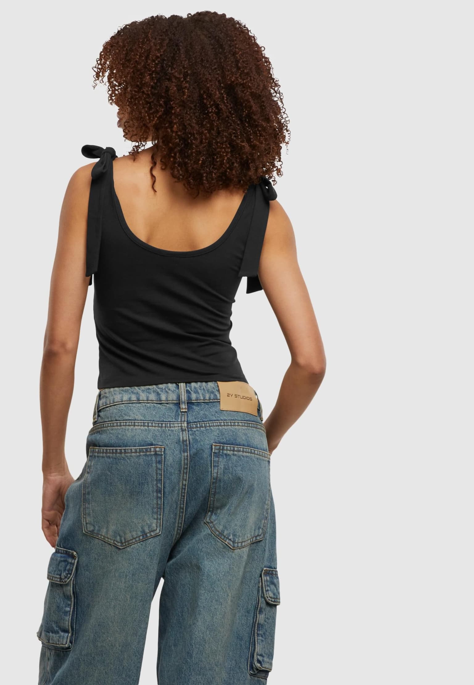 Urban Classics Ladies Tied Basic Jersey Top 2-Pack – Bild 2