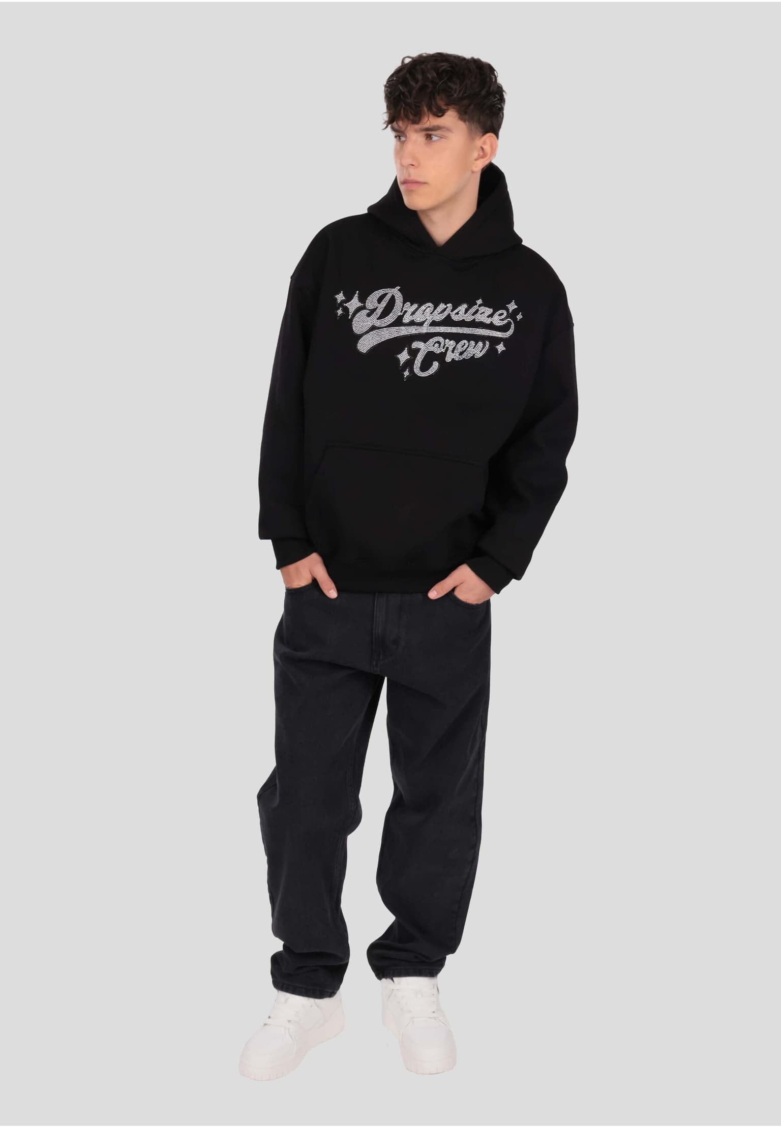 Dropsize HEAVY OVERSIZE RHINESTONE MOTIV HOODIE – Bild 4