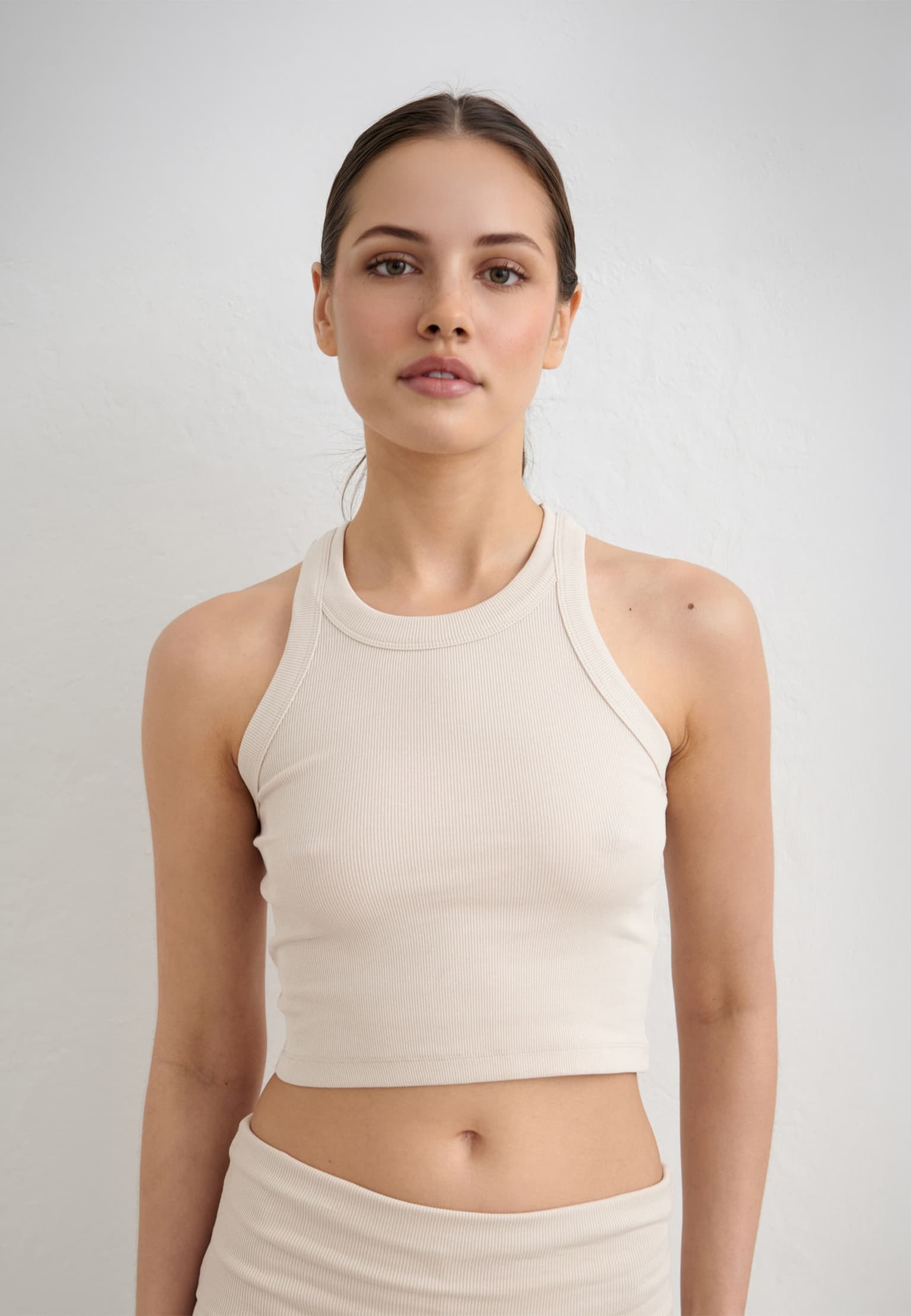 aimn Ease Ribbed Tank Top