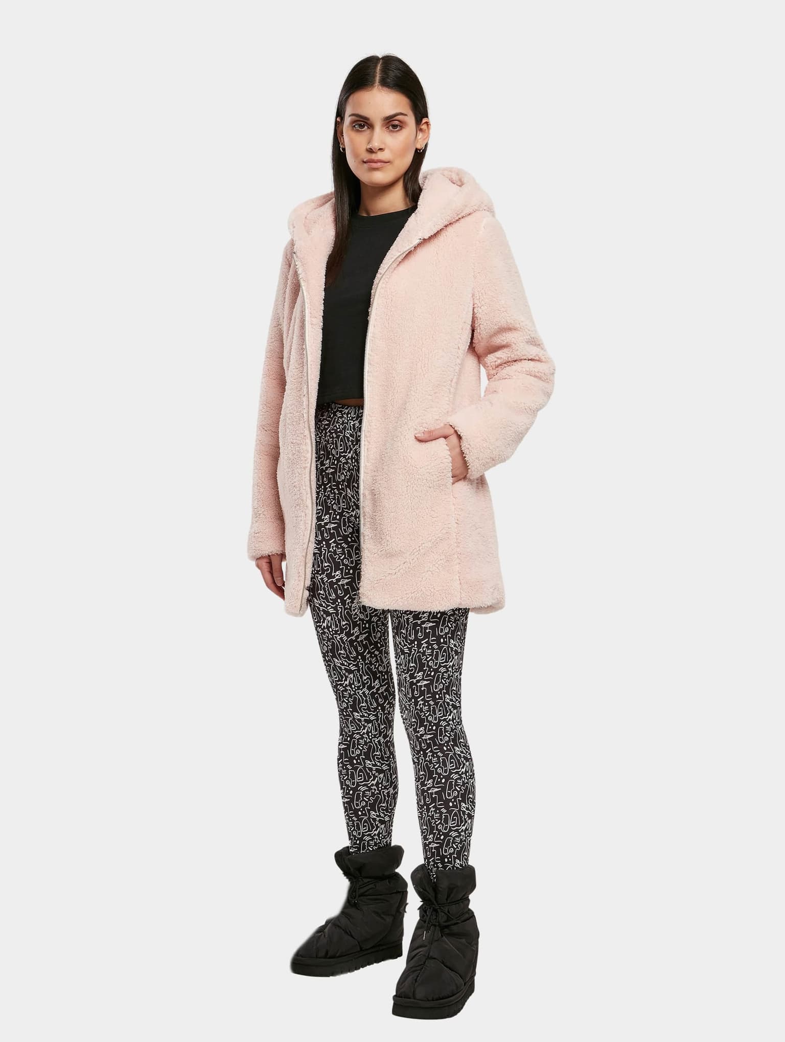 Urban Classics Ladies Sherpa Jacket – Bild 4