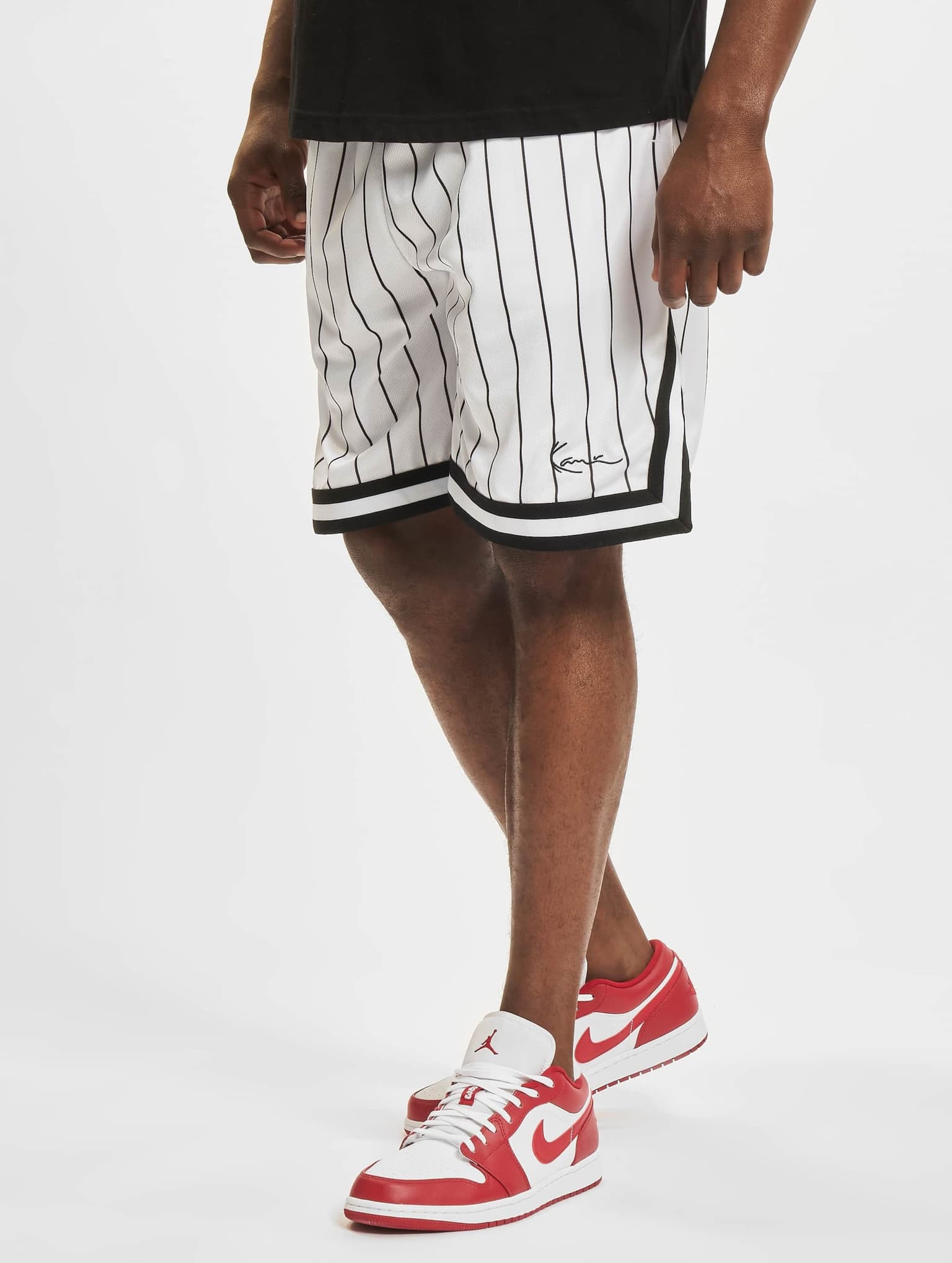 Karl Kani KM-PS011-002-02 Small Signature Pinstripe Mesh Short
