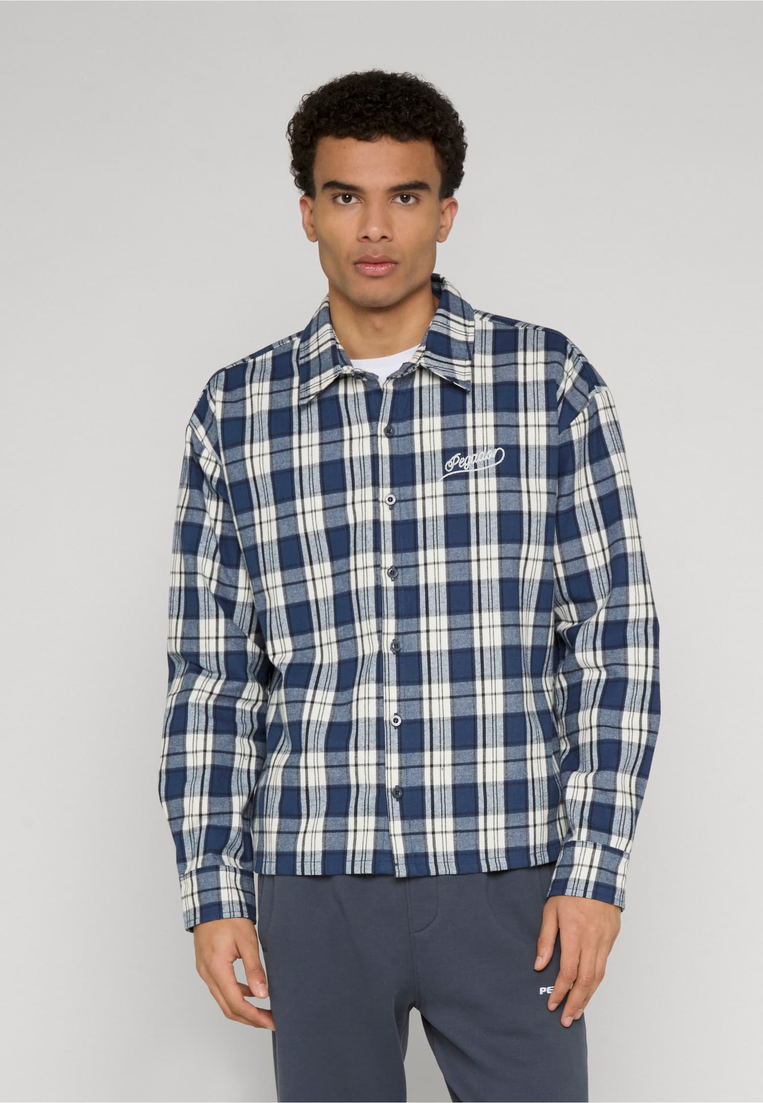 PEGADOR Soglio Oversized Flannel Shirt