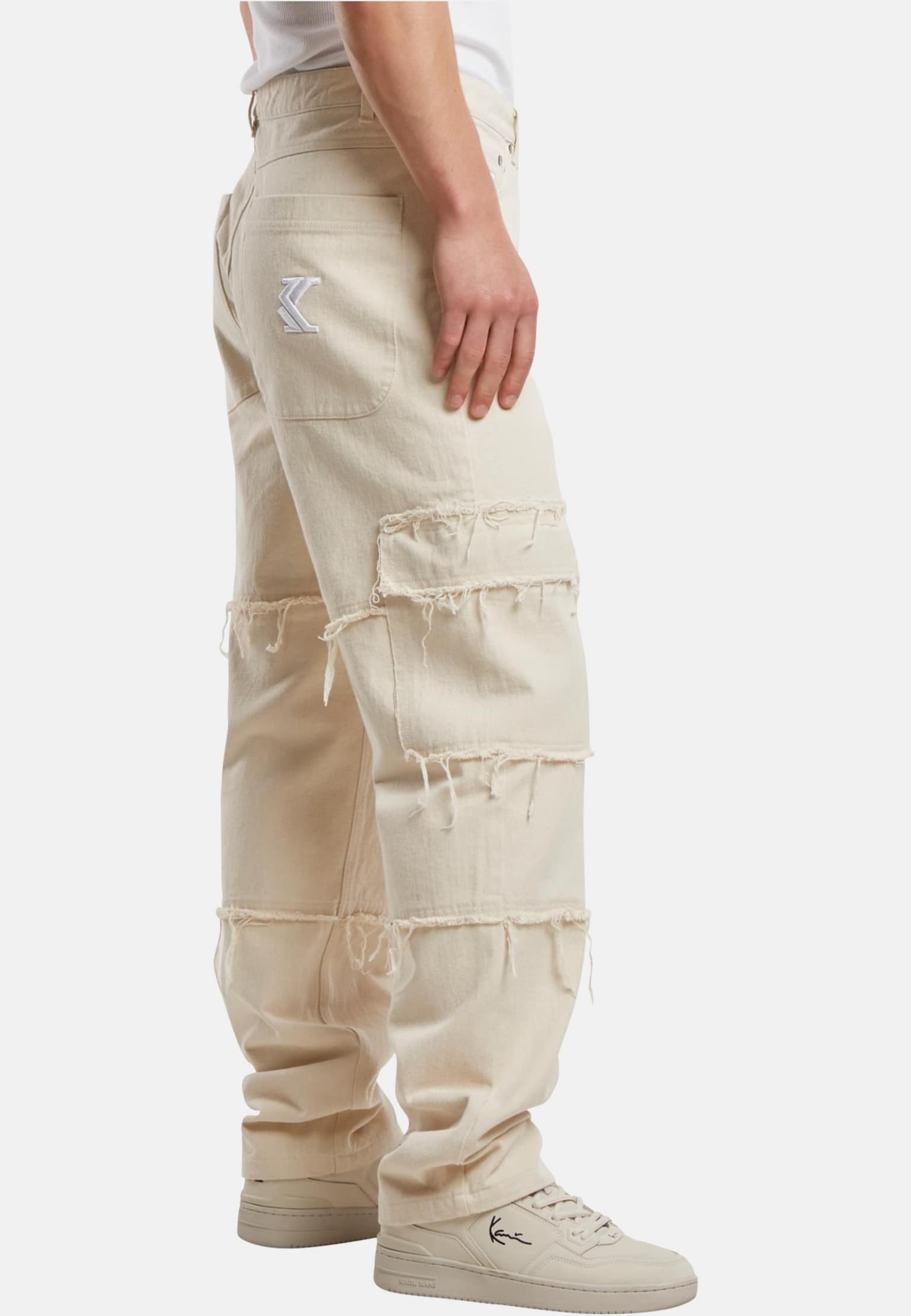 Karl Kani Og Fringed Baggy Cargo Pants – Bild 3