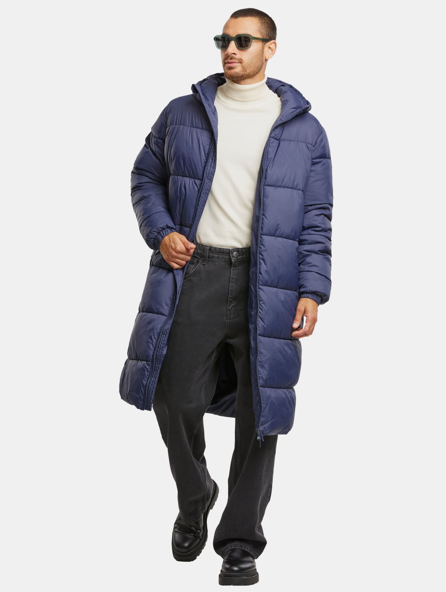Urban Classics Mens Long Puffer Mantel – Bild 4