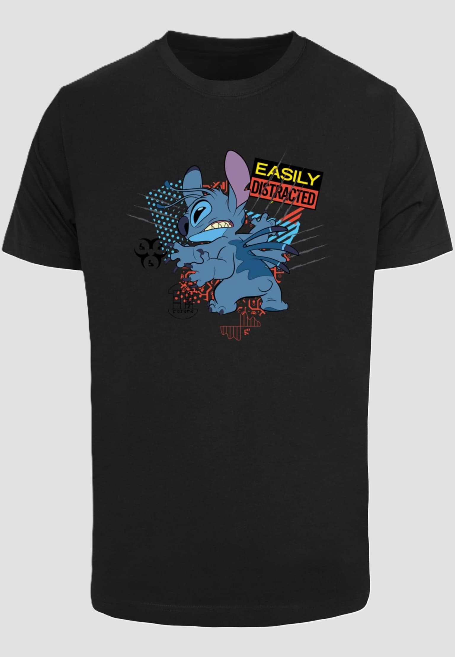 Merchcode Lilo & Stitch Easily Distracted Tee – Bild 3