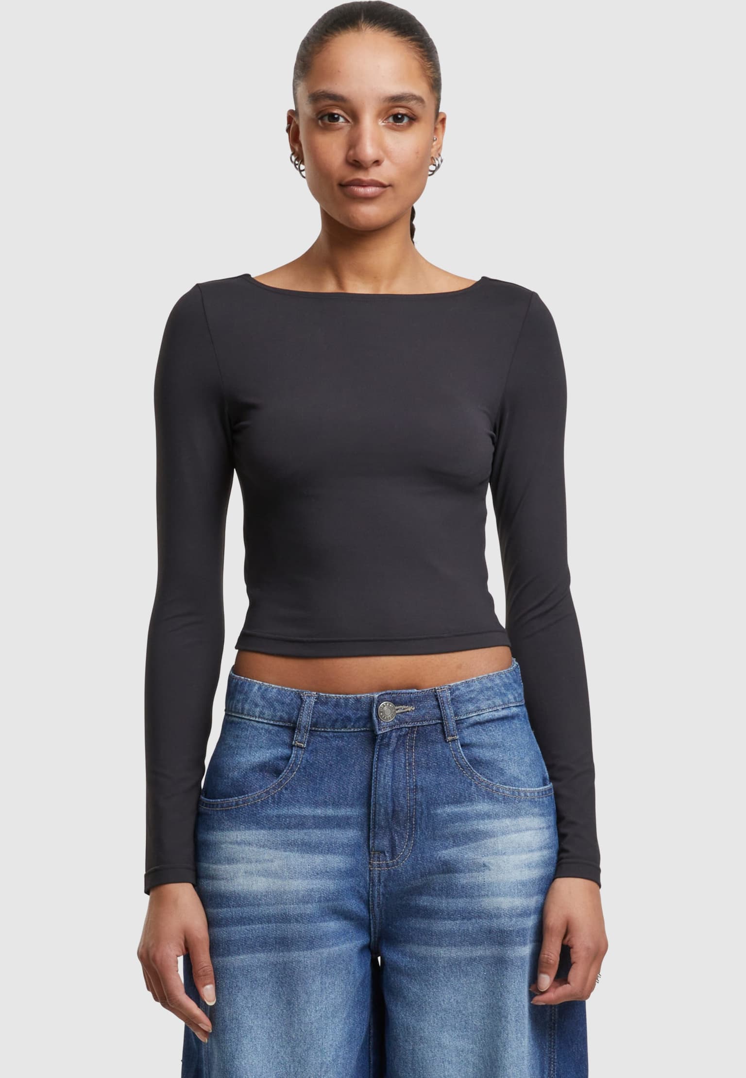 Urban Classics Ladies Slim Fit Longsleeve – Bild 3