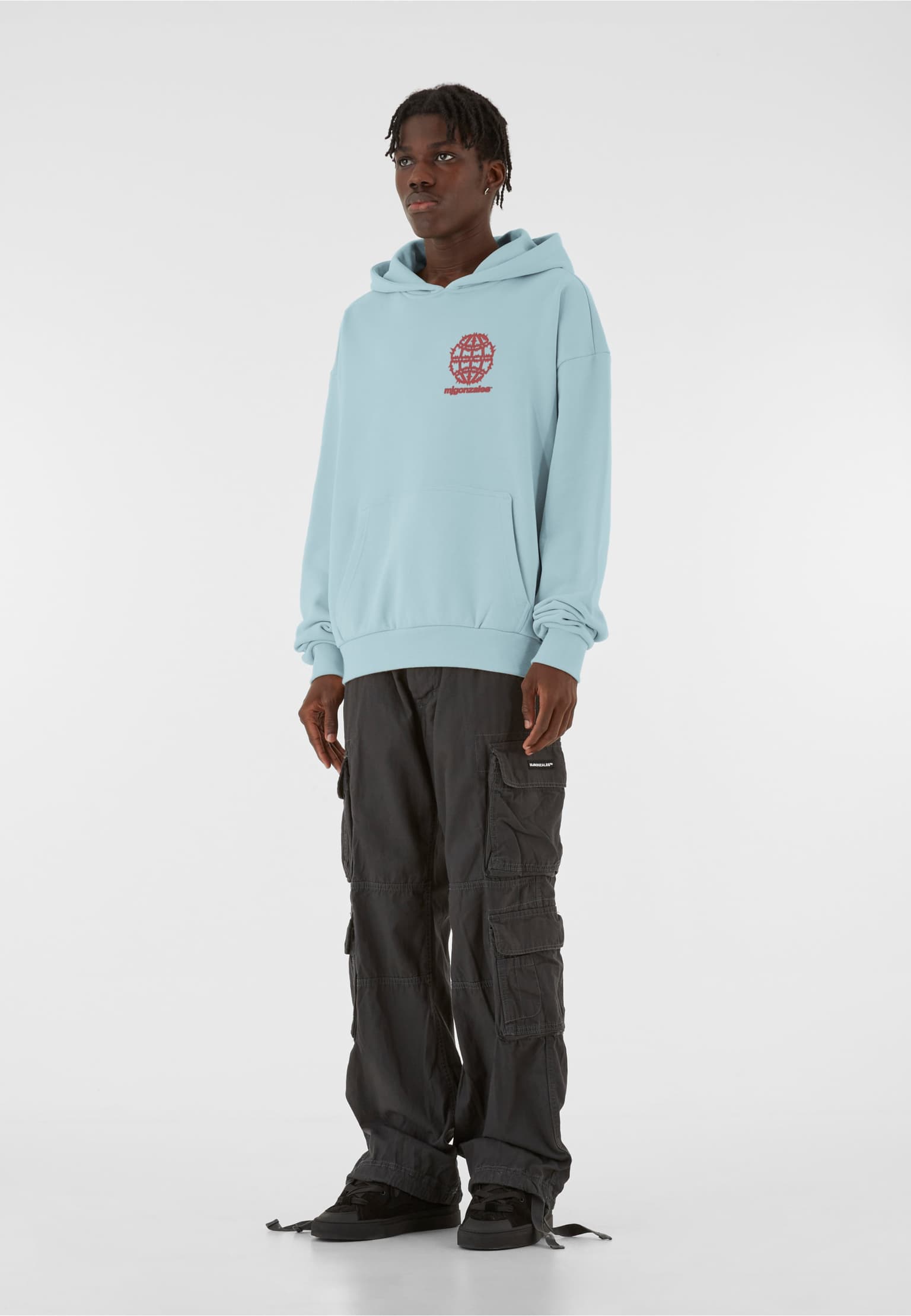 MJ Gonzales MJG Heavy Oversized Hoody - Global Flame – Bild 3
