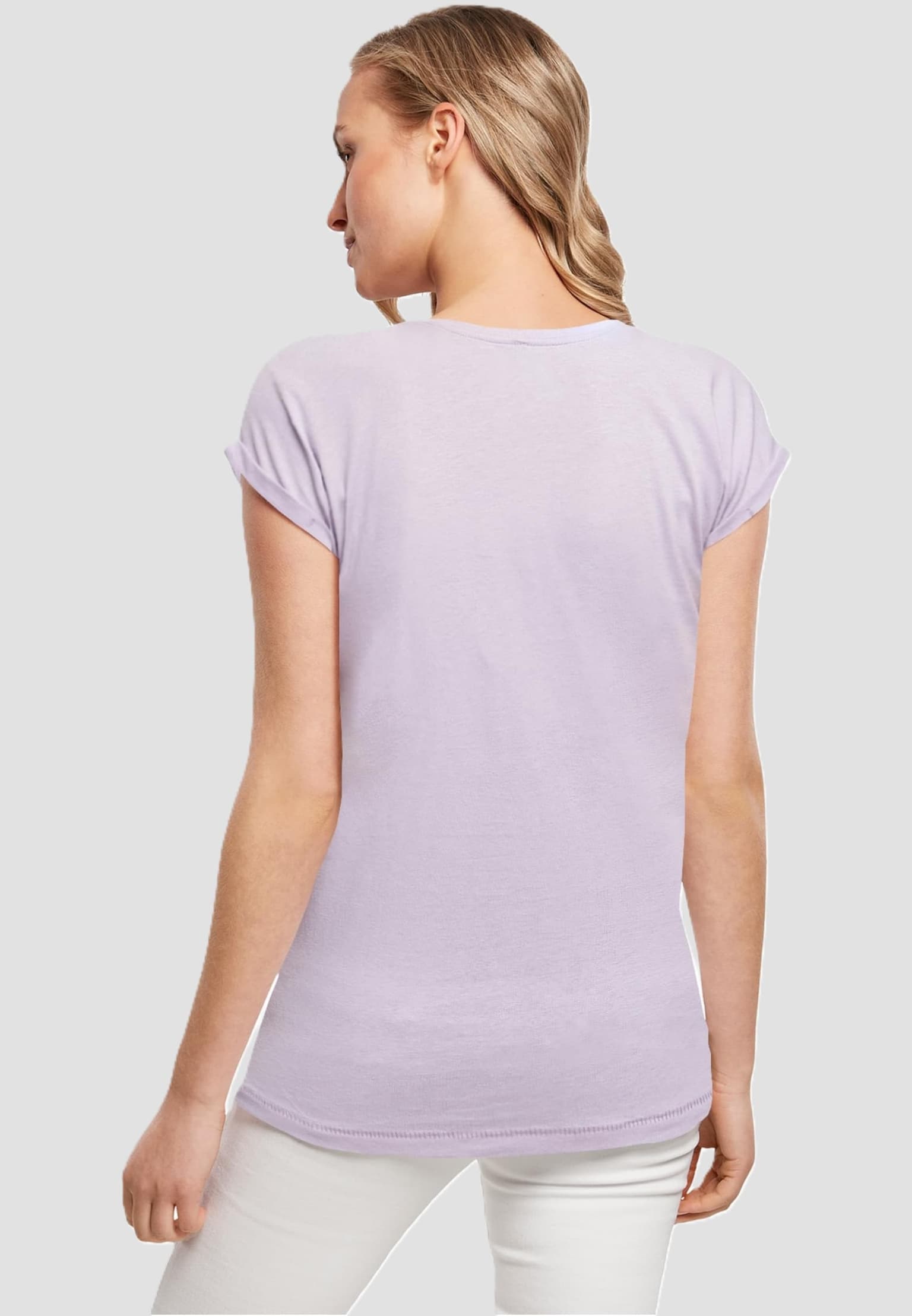 Merchcode Ladies Valentines Day - Leopard Heart Extended Shoulder Tee – Bild 2