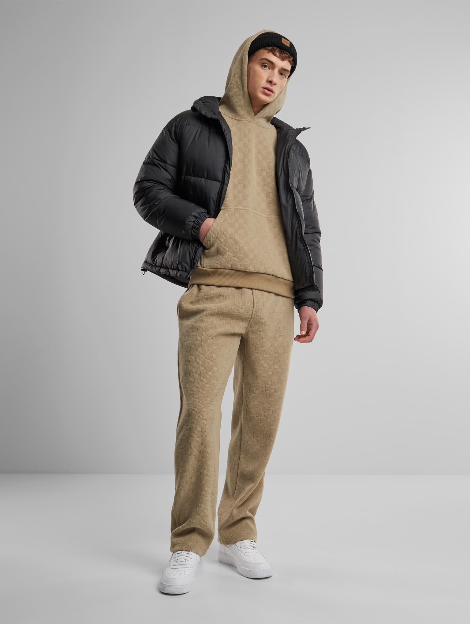 Urban Classics Basic With Hood Puffer Jacket – Bild 4