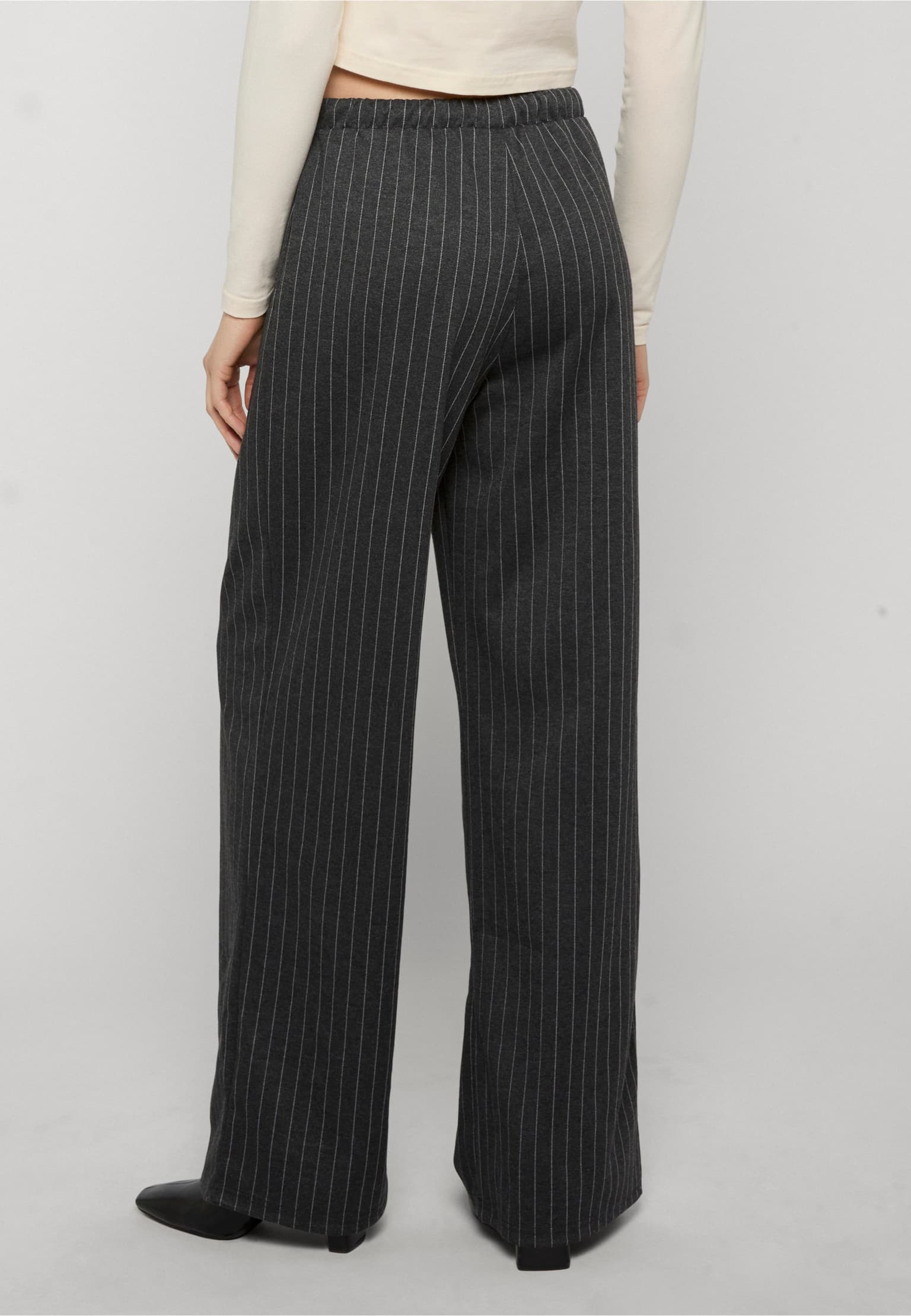 Noisy May NMMIEL NW PINSTRIPE WIDE PANTS JRS FWD – Bild 2