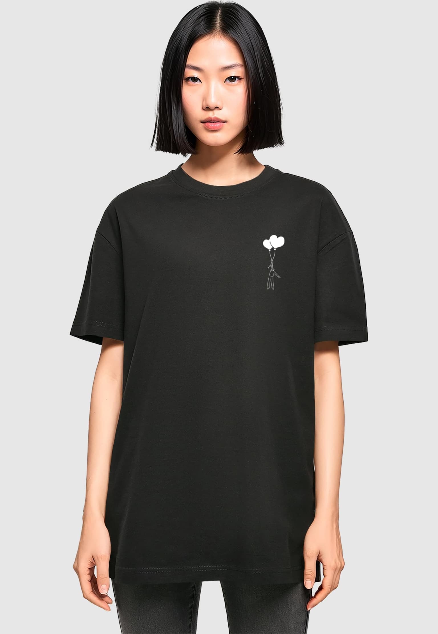 Merchcode Ladies Love In The Air Oversized Boyfriend Tee – Bild 2