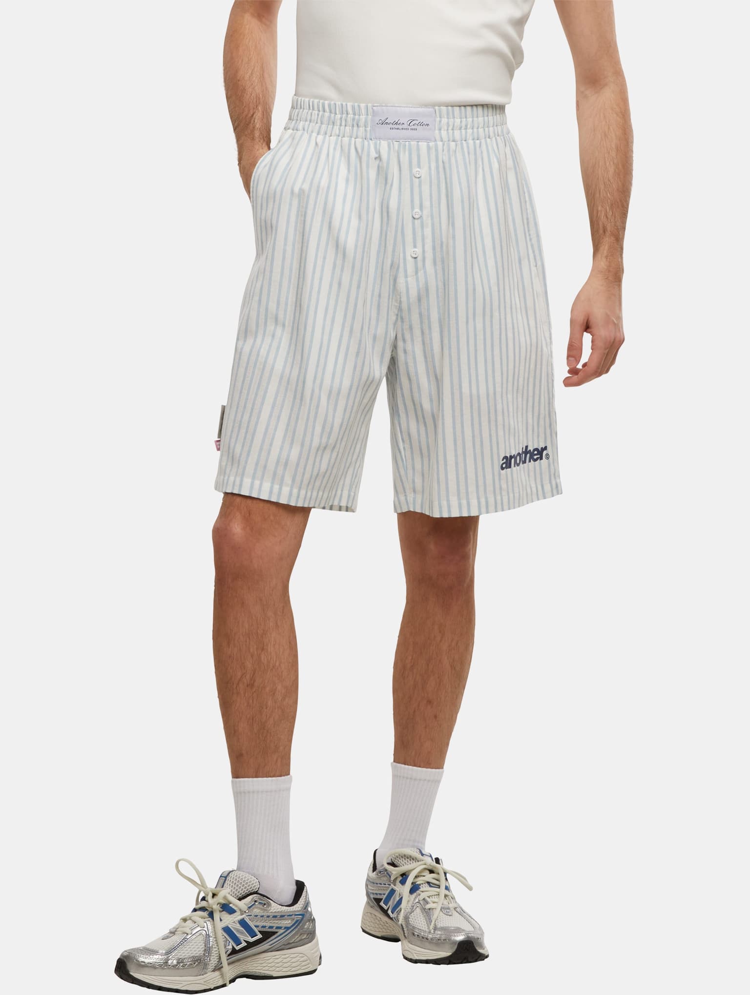 Another Cotton Lab Oversized Striped Short Pants