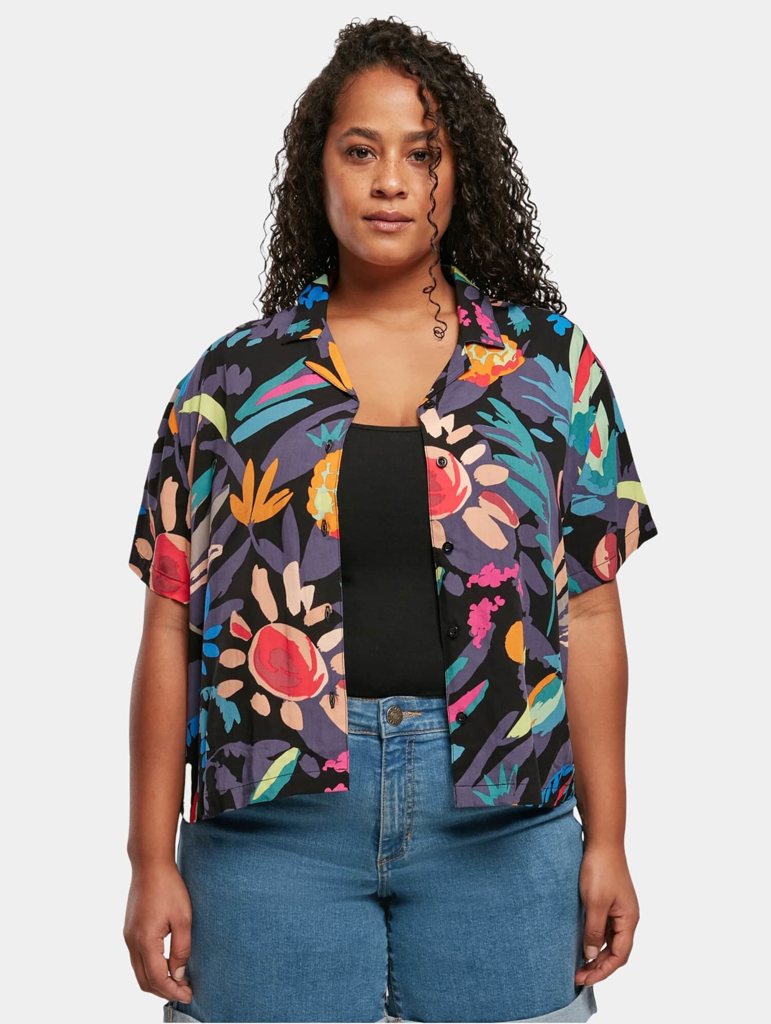 Urban Classics Ladies Viscose Resort Shirt – Bild 3