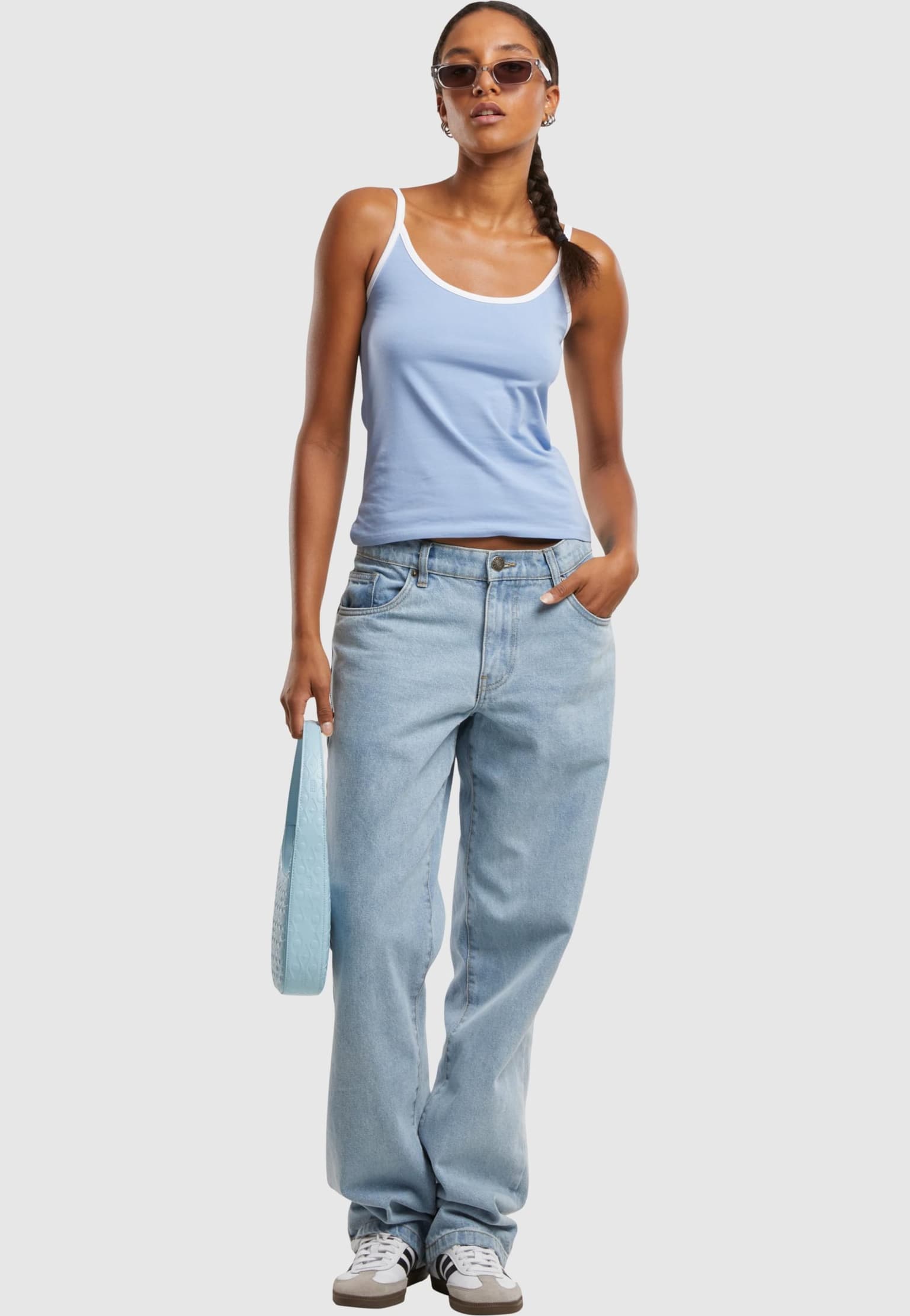 Urban Classics Ladies Contrast Basic Top 2-Pack – Bild 4