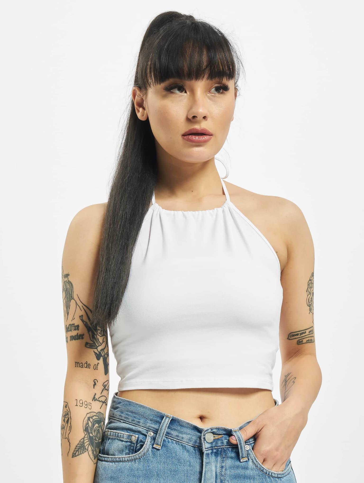 Urban Classics Ladies Cropped Neckholder Top 2-Pack – Bild 2
