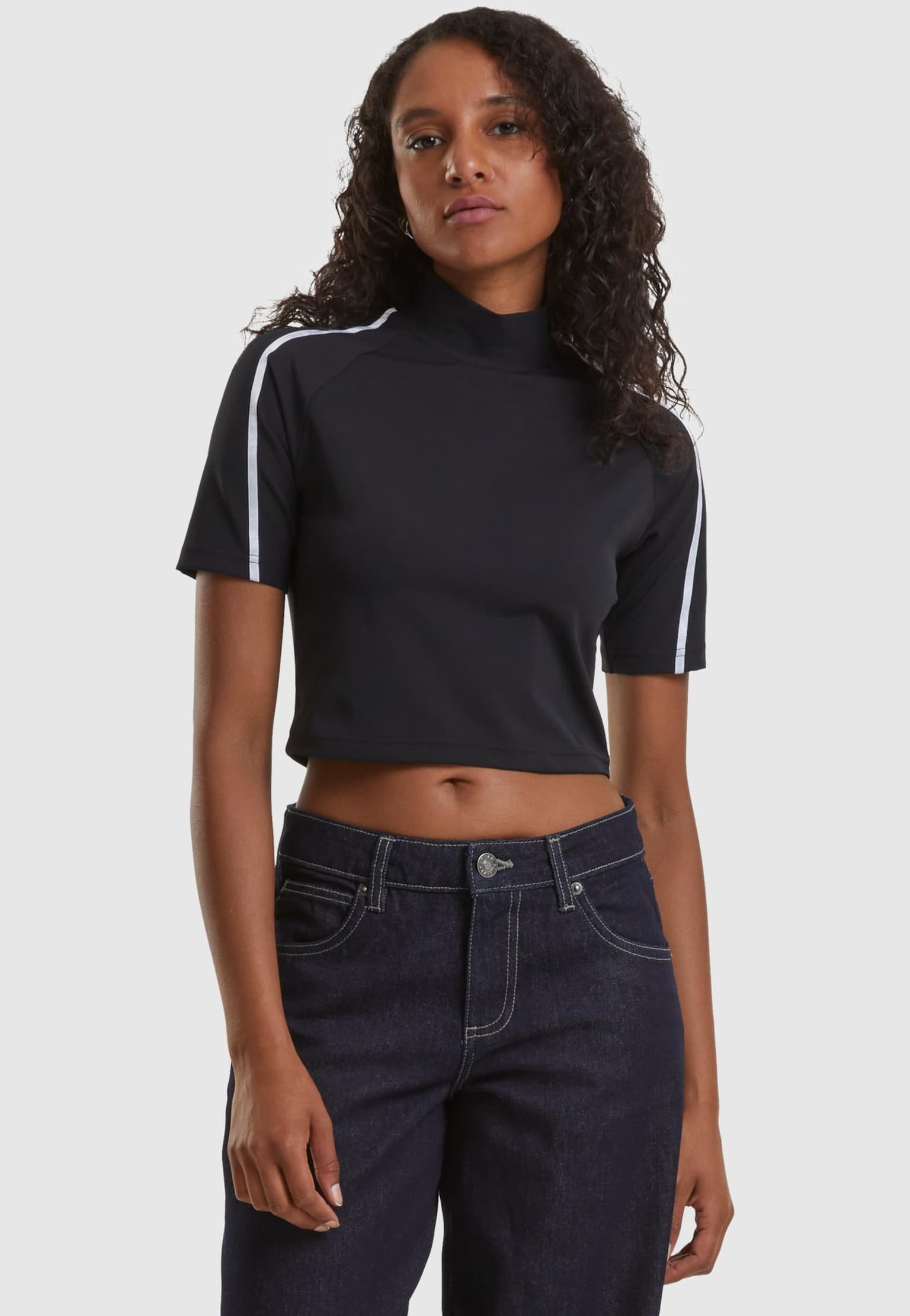 Urban Classics Ladies High Neck Short Tee