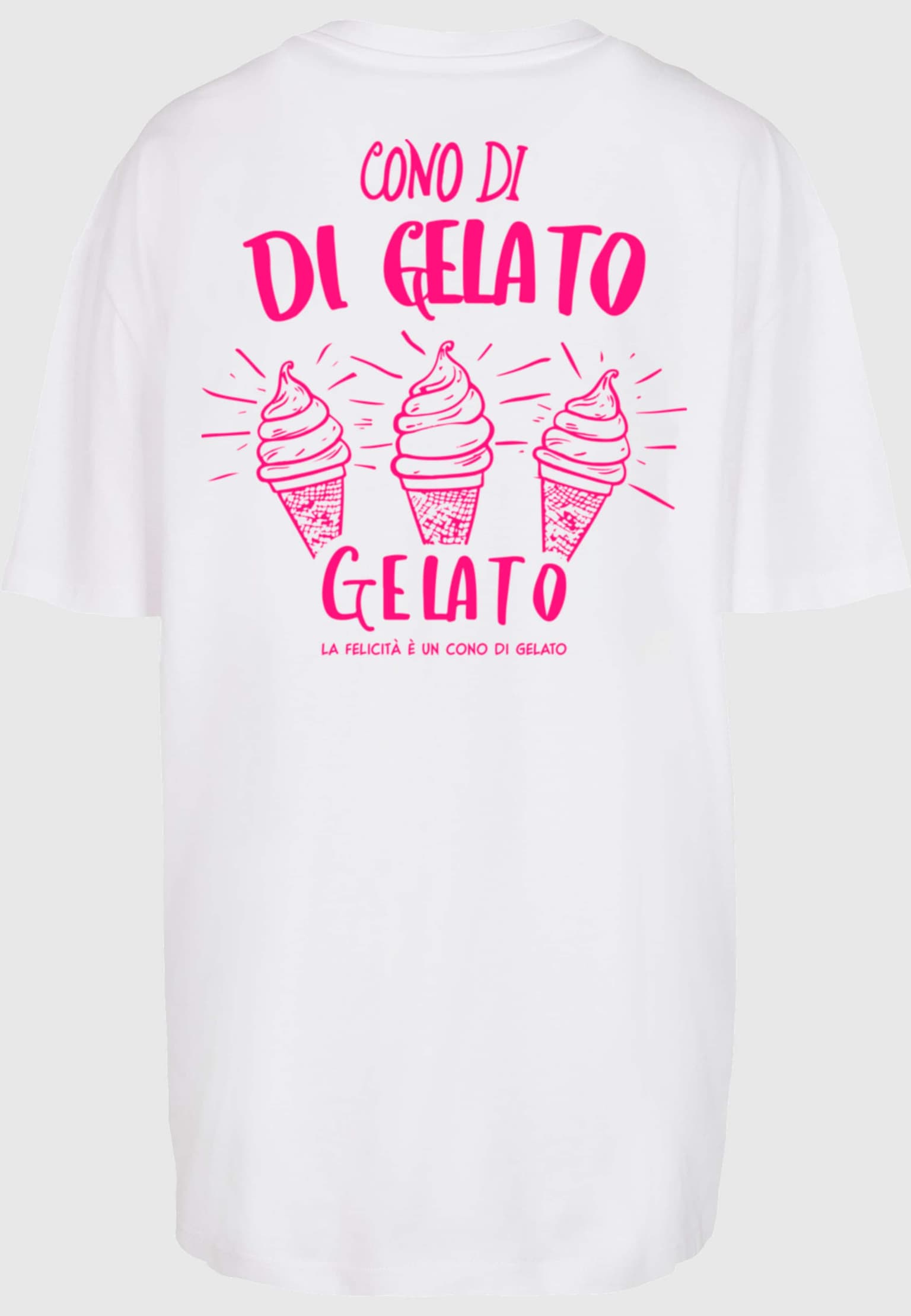 Merchcode Ladies Cono Di Gelato Oversized Tee – Bild 4