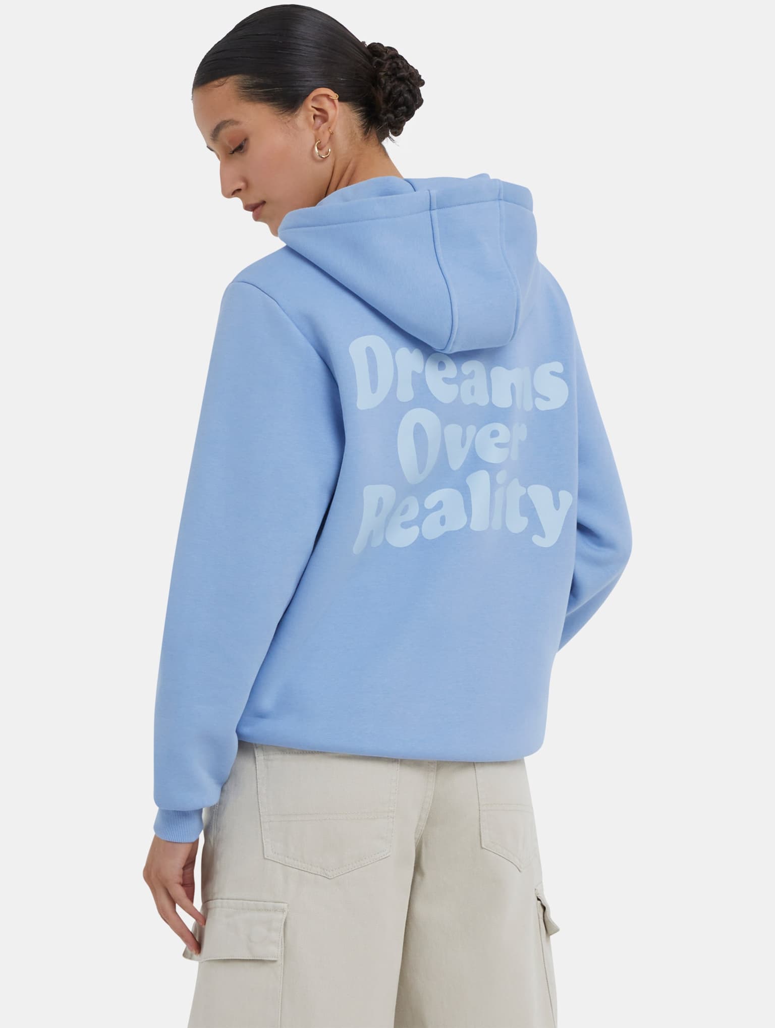 Miss Tee Dreams Over Reality Ladies Fluffy Hoody – Bild 2