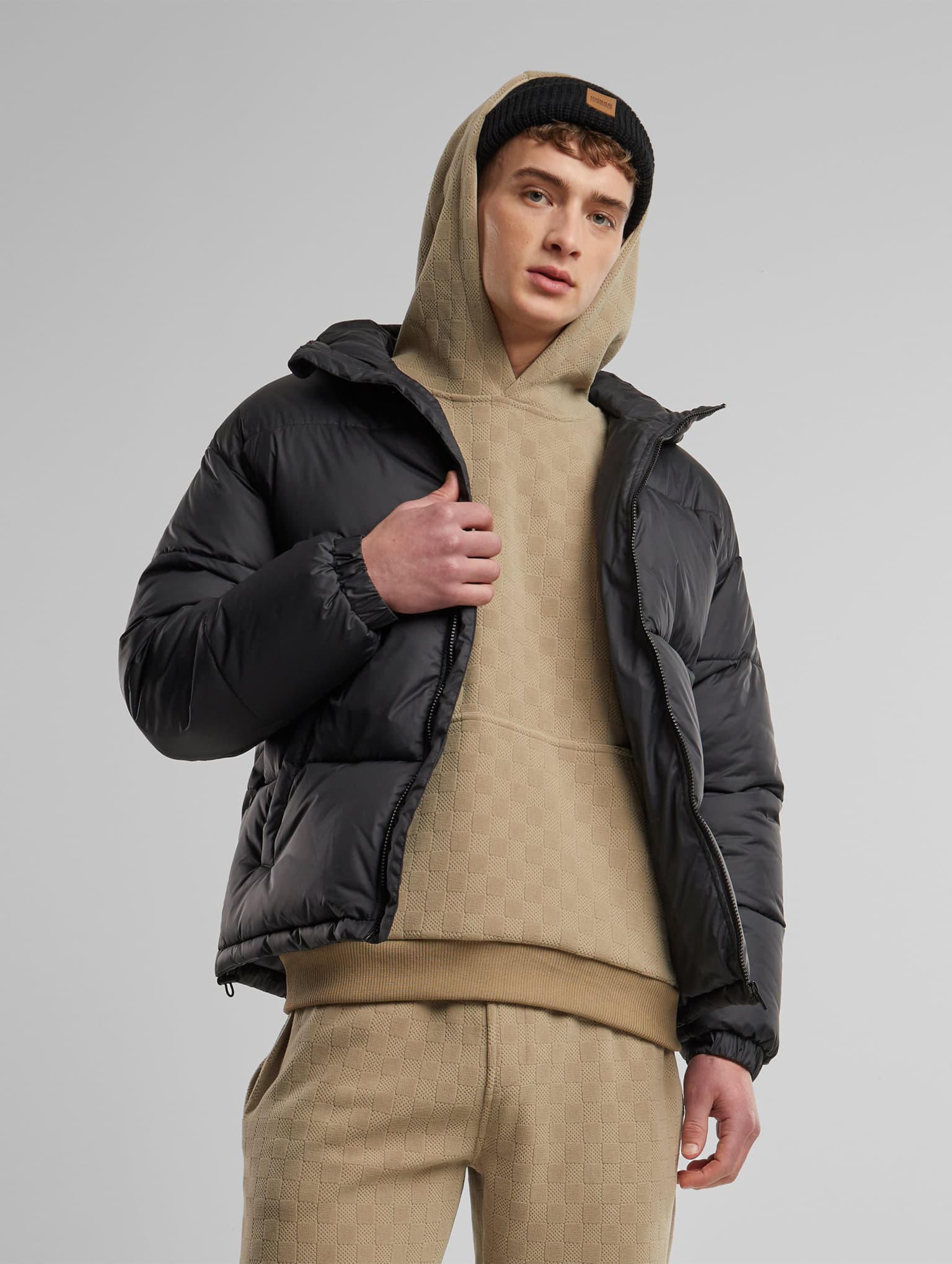 Urban Classics Basic With Hood Puffer Jacket