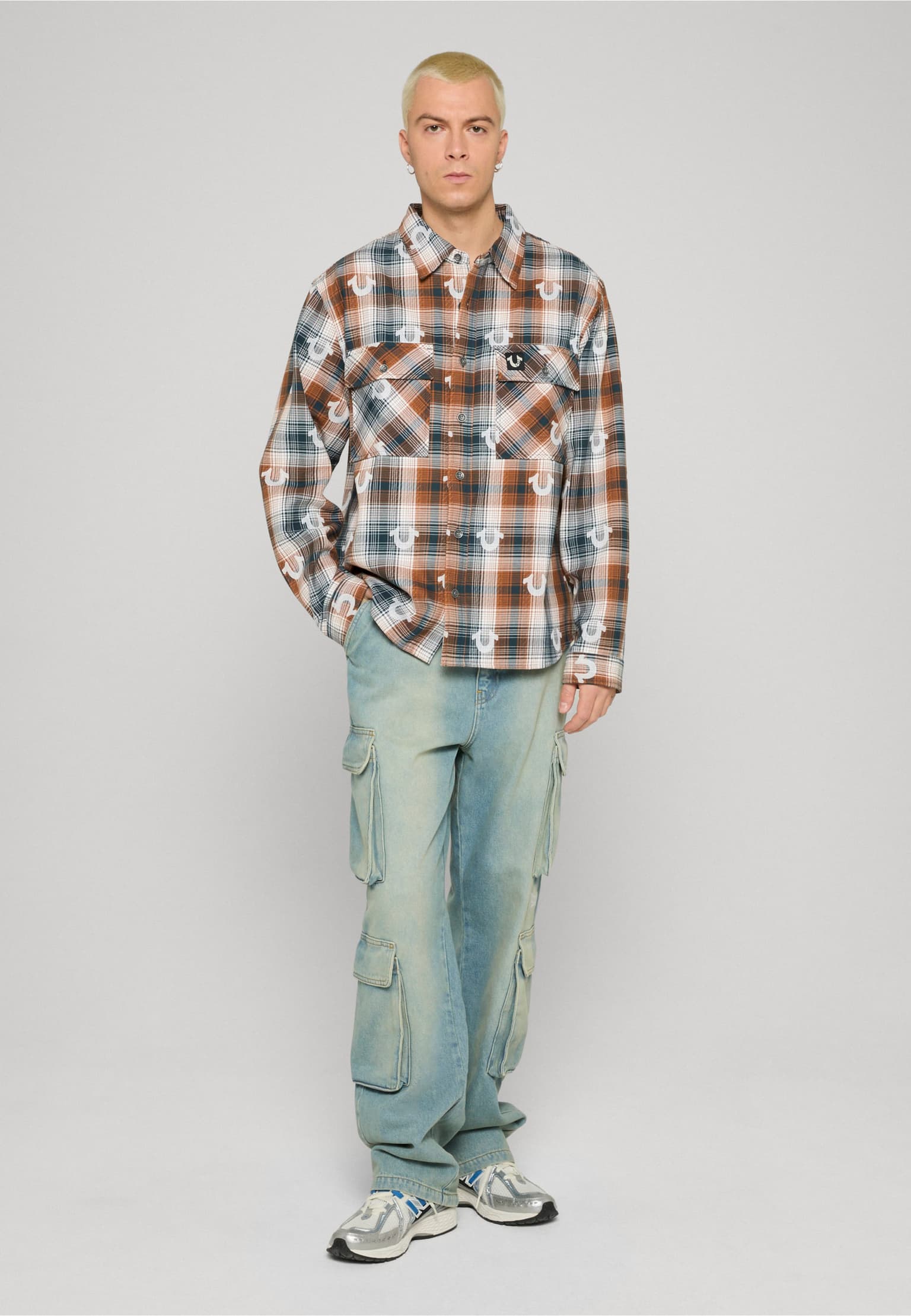 True Religion LS JACQUARD OVERSIZED WRKWEAR – Bild 3