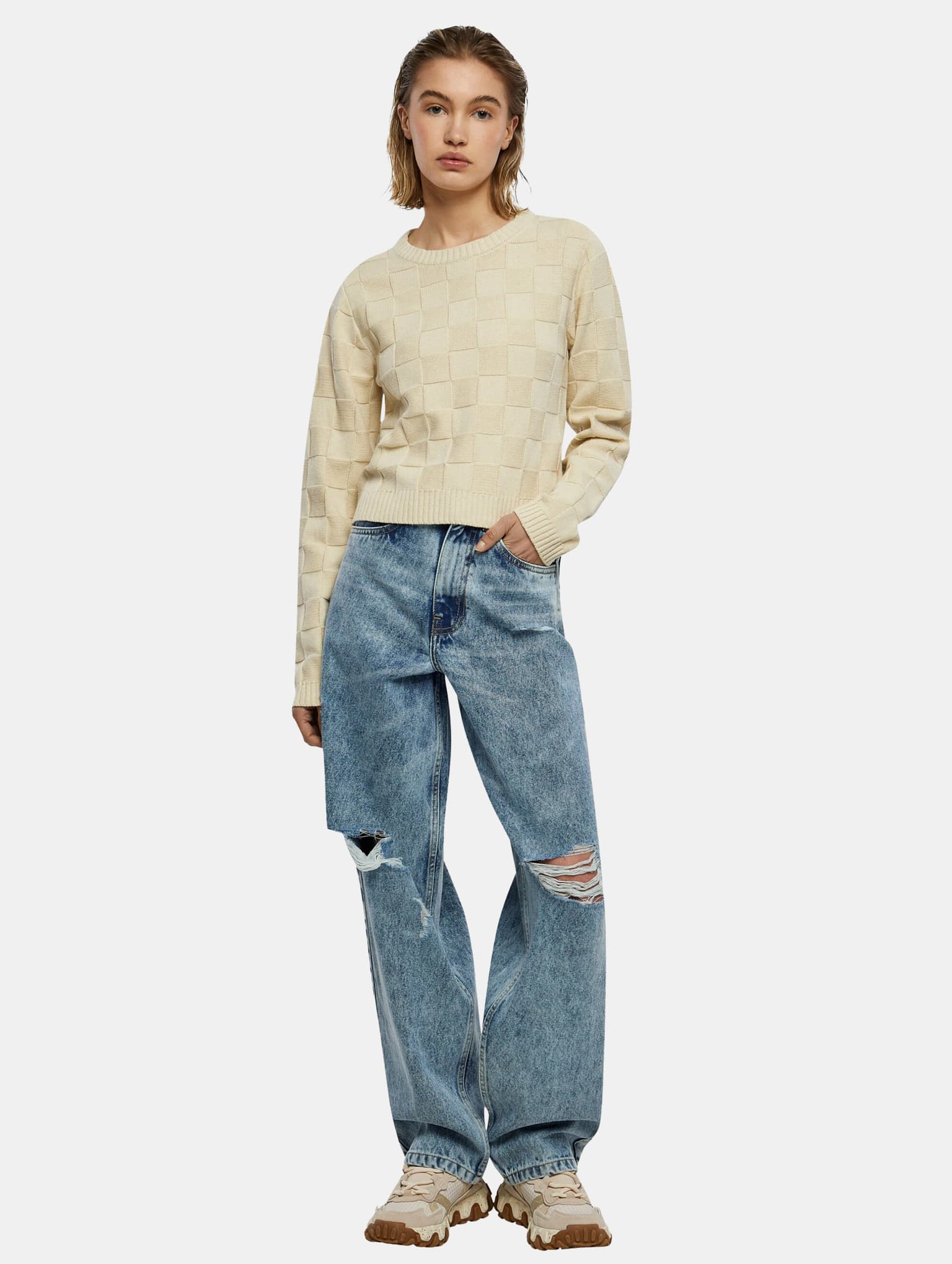 Urban Classics Ladies Check Knit Sweater – Bild 4