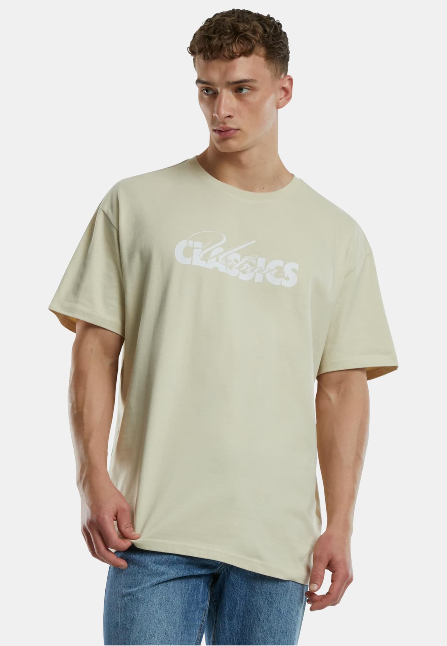 Urban Classics UC Cursive Bold Logo Heavy Oversized Tee