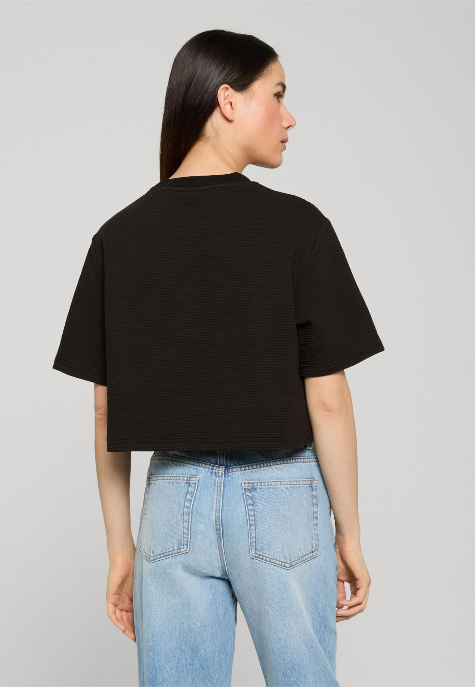 Urban Classics Ladies Structured Jersey Cropped Tee – Bild 2