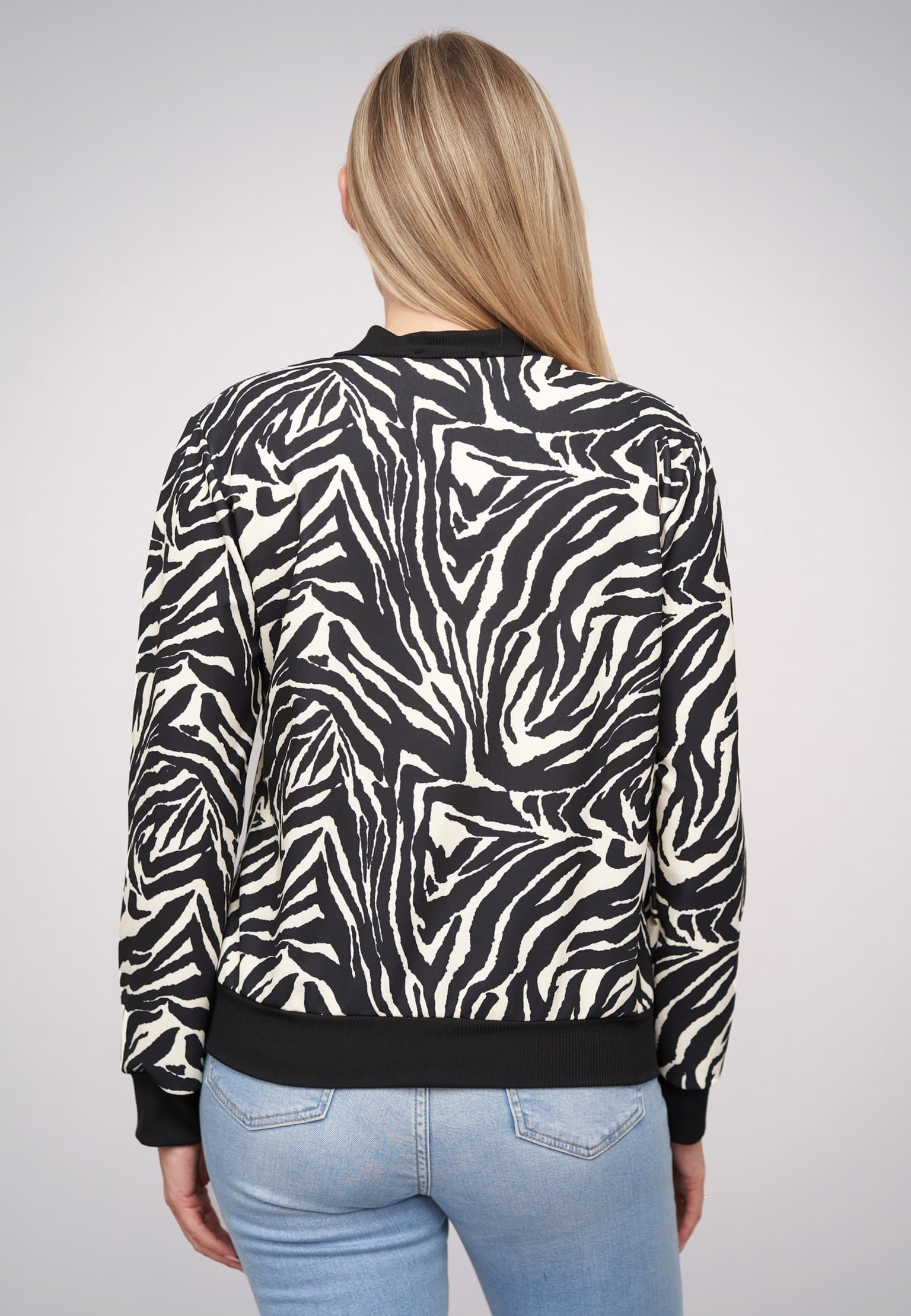 Cloud5ive Blouson Bomber-Jacket with zebra print – Bild 2