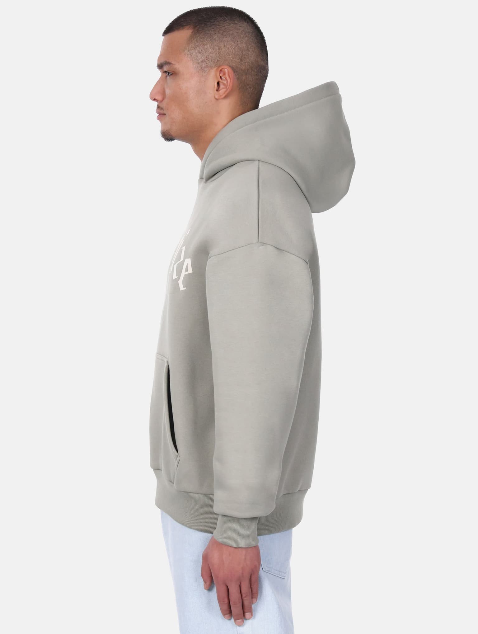 Dropsize Heavy Logo Design Hoodie – Bild 3