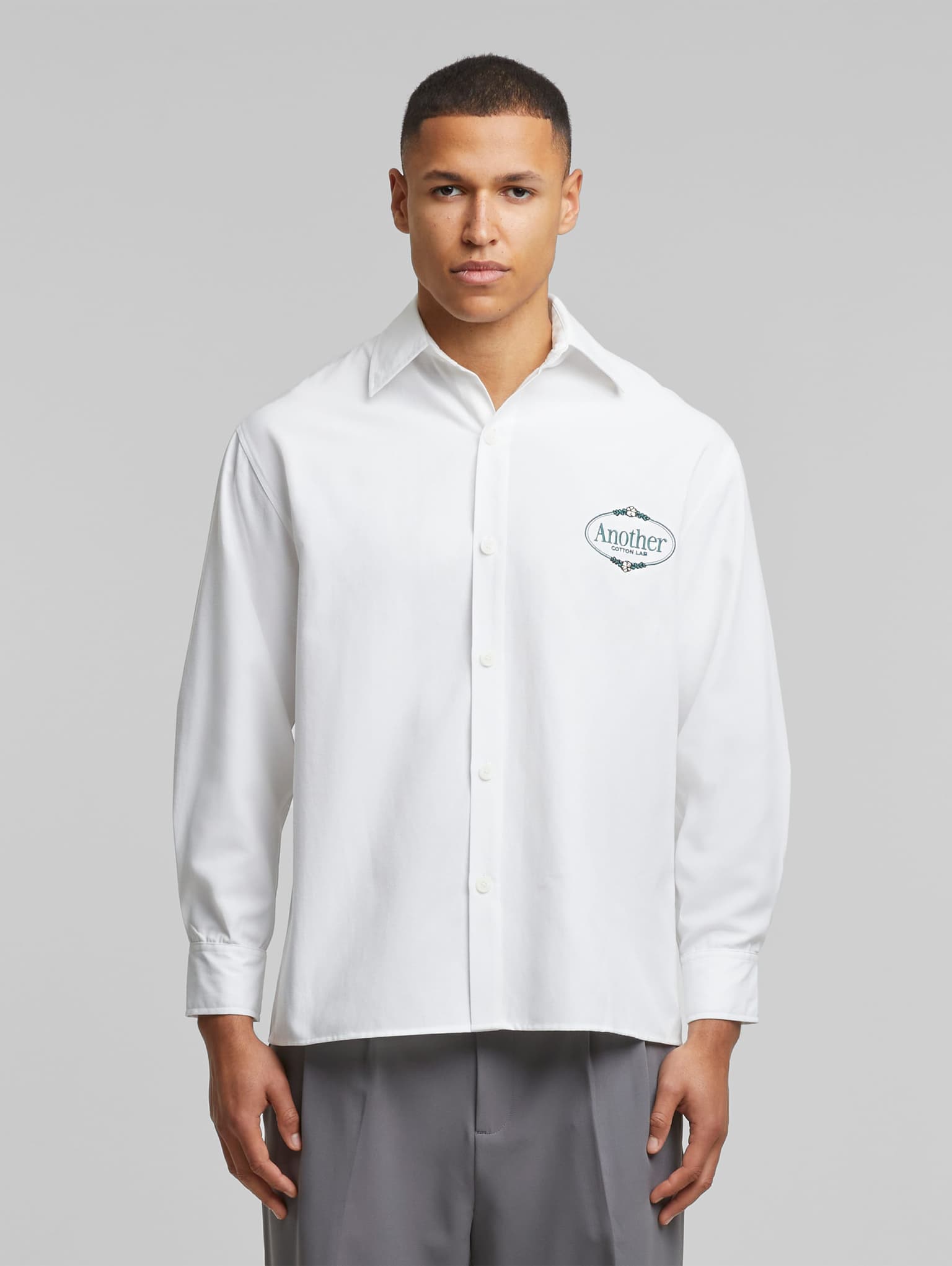 Another Cotton Lab Logo Button Down Shirt – Bild 4