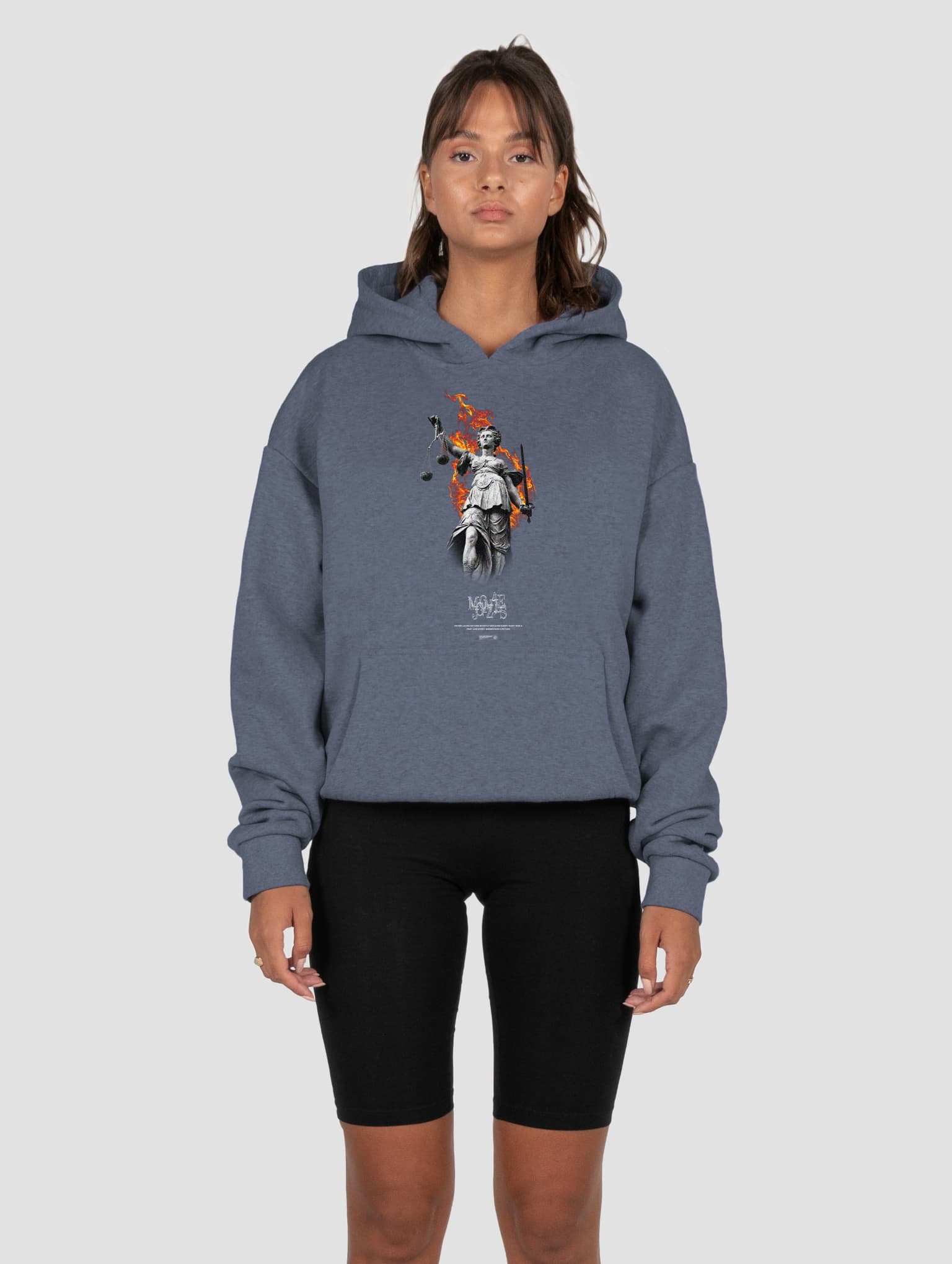 MJ Gonzales Justitia x Ladies Heavy Oversized Hoody – Bild 3