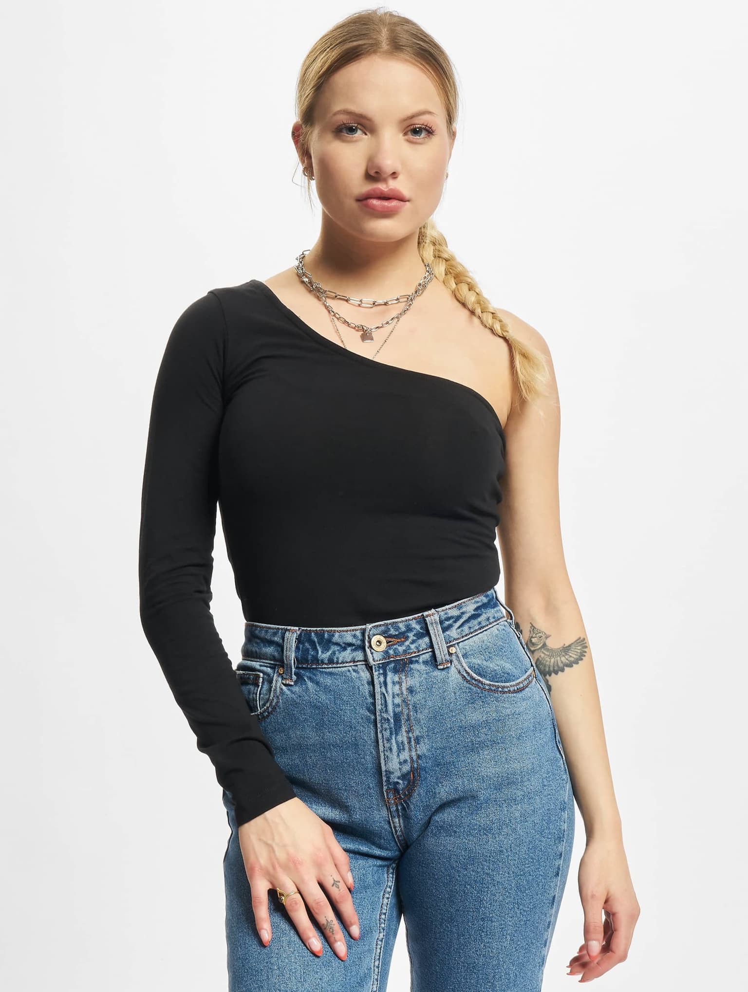 Urban Classics Ladies Essentials Asymmetric One Sleeve Body – Bild 3